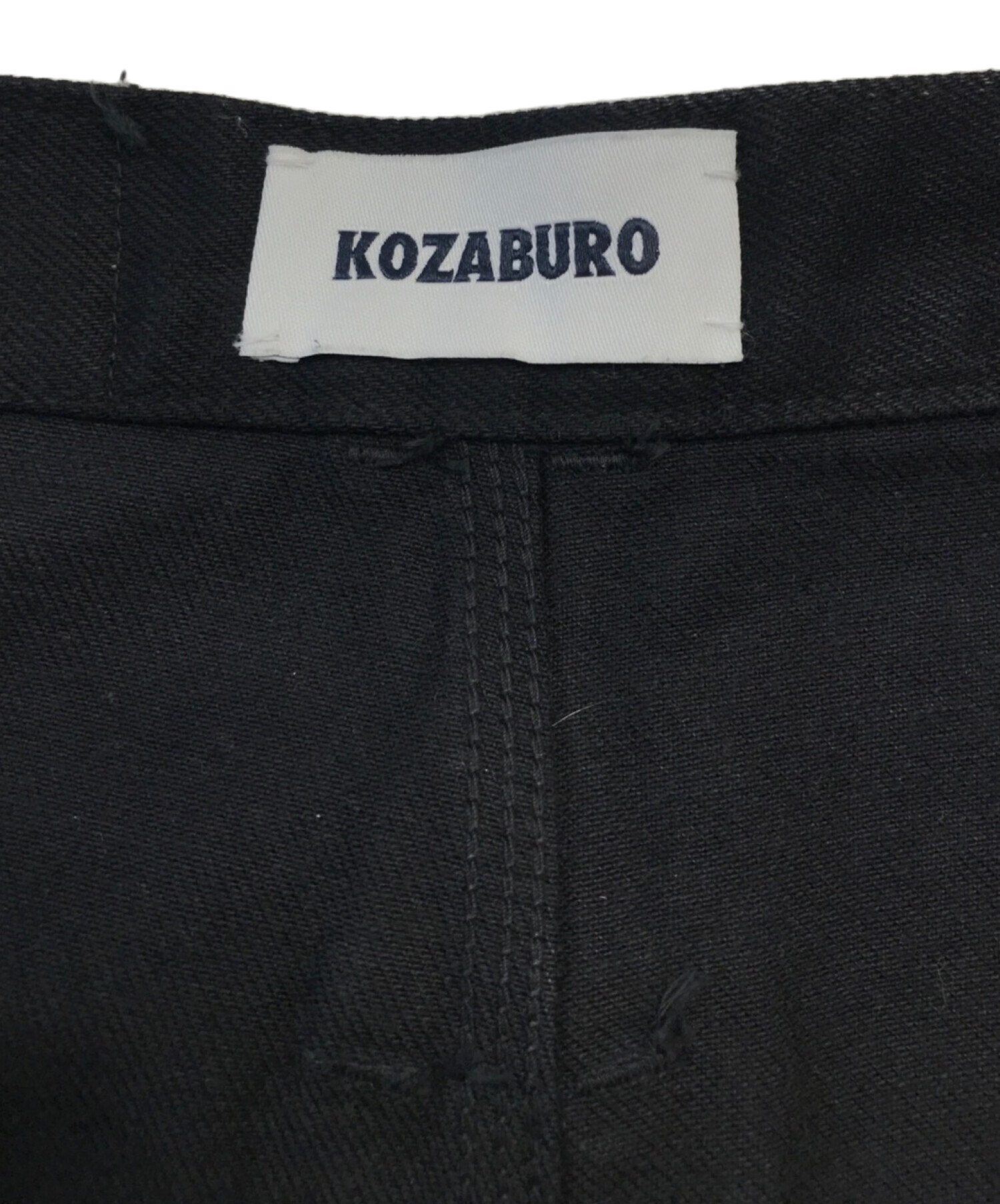 KOZABURO (コウザブロウ) Space Laser Short 3D Boot Cut Jeans ブラック サイズ:1