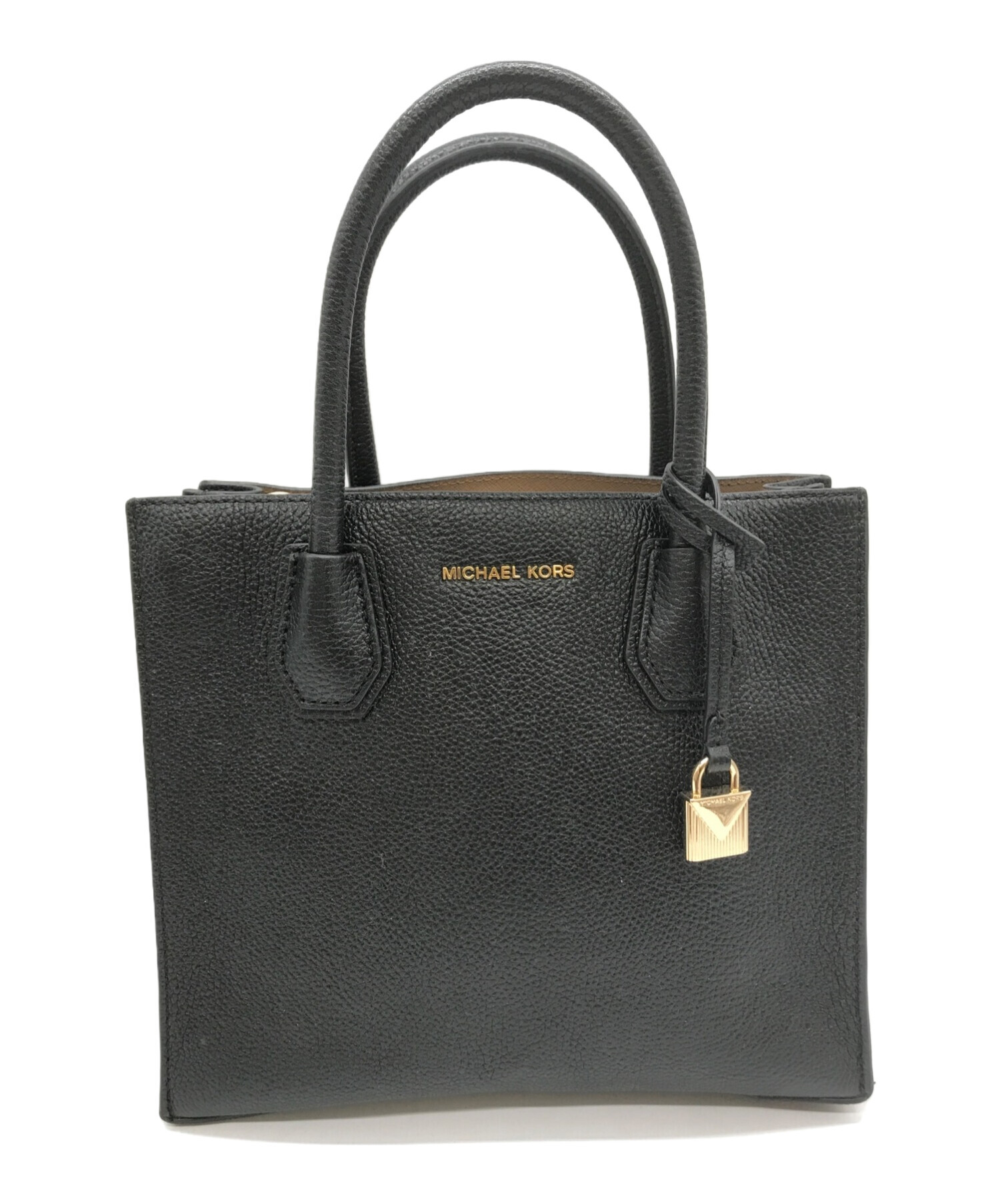 中古・古着通販】MICHAEL KORS (マイケルコース) レザーハンドバッグ