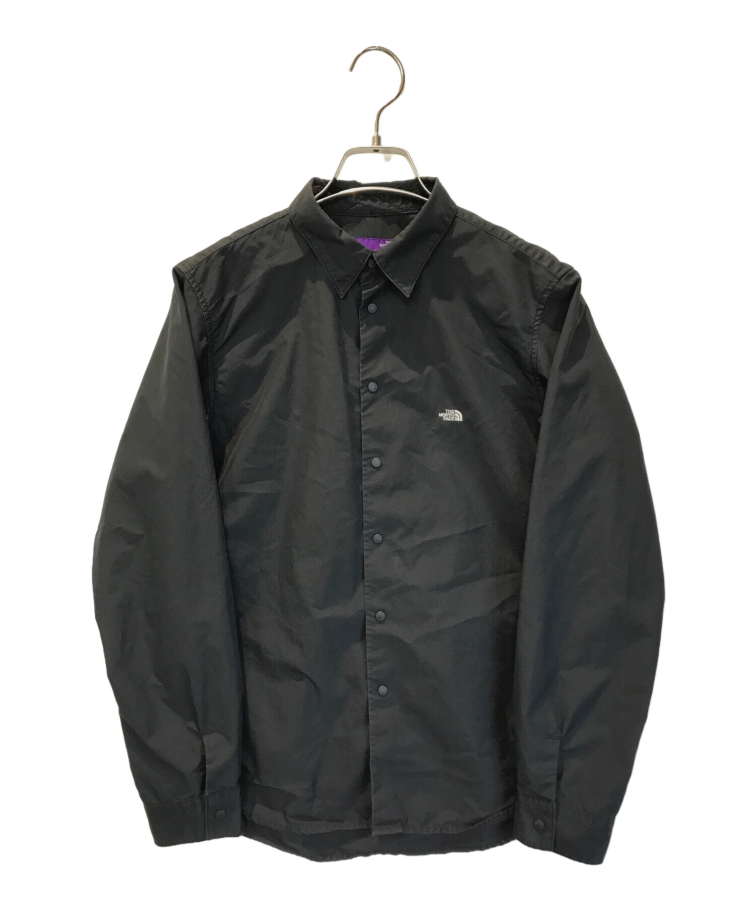 THE NORTHFACE PURPLELABEL (ザ・ノースフェイス パープルレーベル) スナップシャツ ブラック サイズ:WS