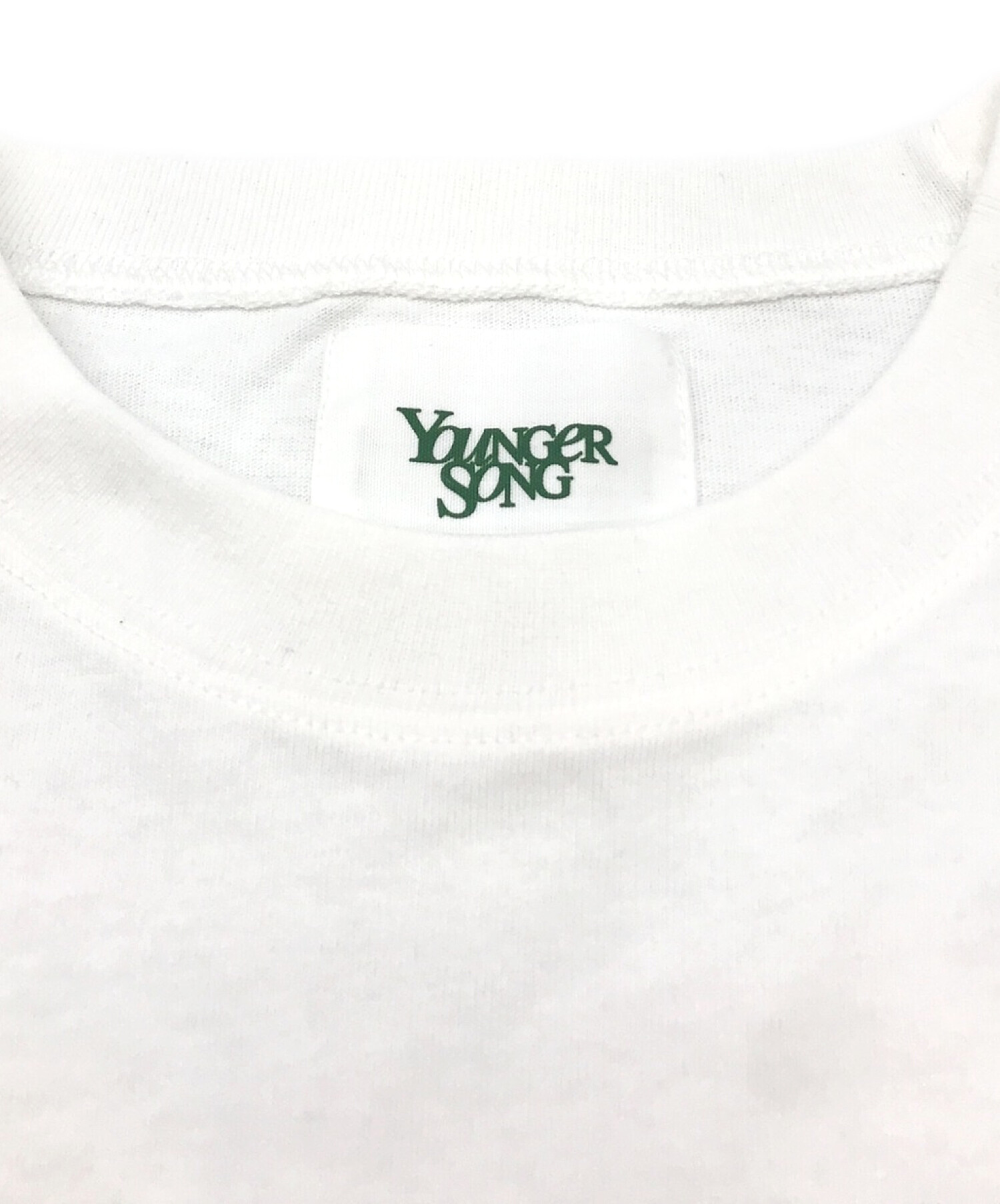 YOUNGER SONG (ヤンガーソング) プリントTシャツ ホワイト サイズ:L