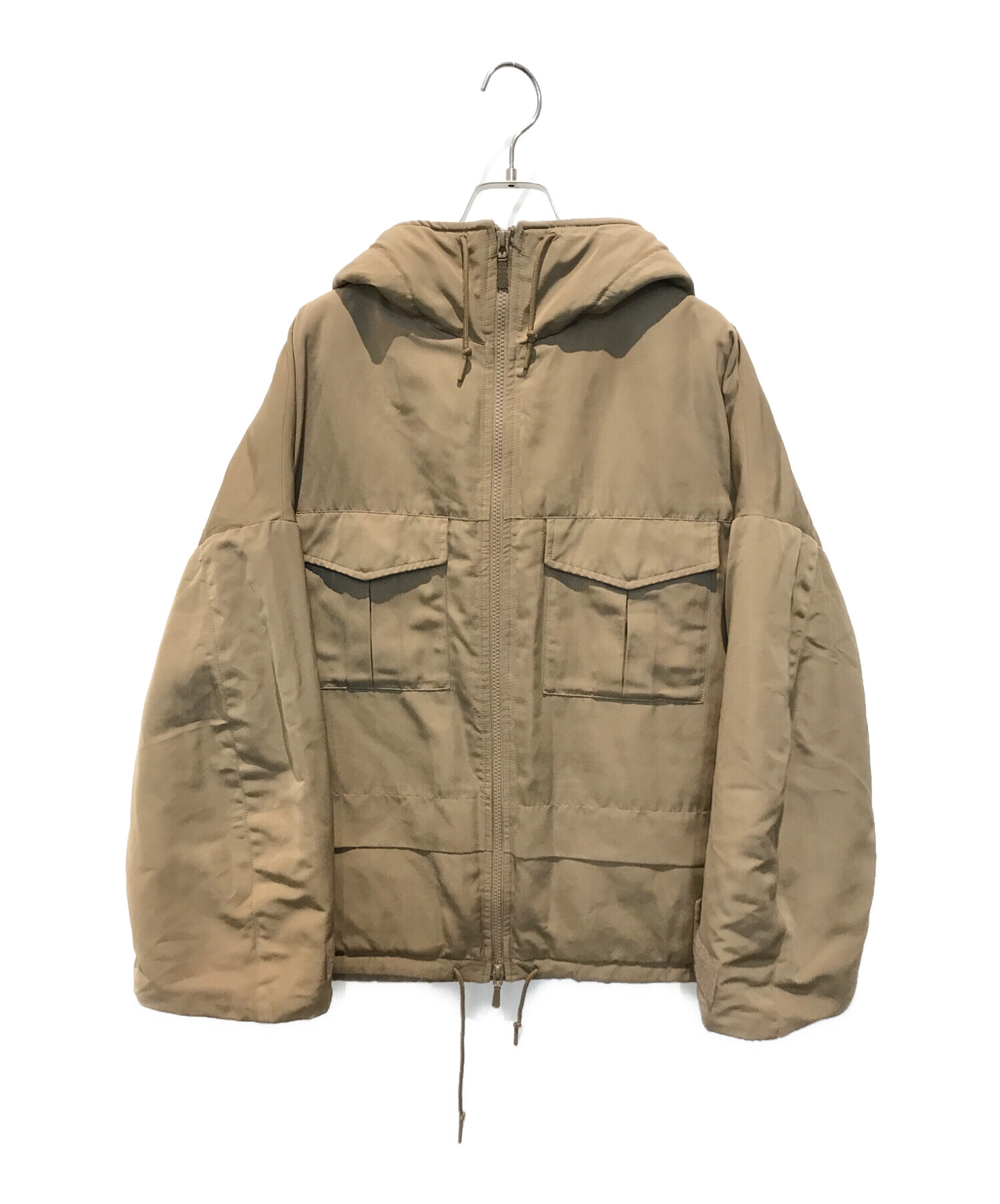 UNIQLO (ユニクロ) WHITE MOUNTAINEERING (ホワイトマウンテ二アニング) ハイブリッドダウンオーバーサイズパーカ　 443185 ブラウン サイズ:M