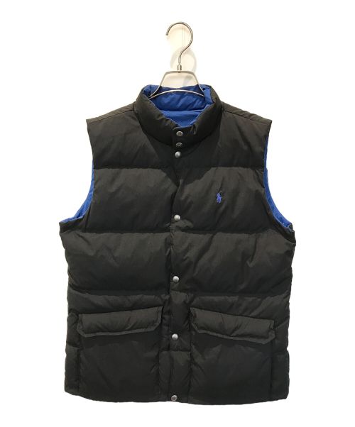 中古・古着通販】POLO RALPH LAUREN (ポロ・ラルフローレン) リバーシブルダウンベスト ブルー×ブラック  サイズ:XL｜ブランド・古着通販 トレファク公式【TREFAC FASHION】スマホサイト