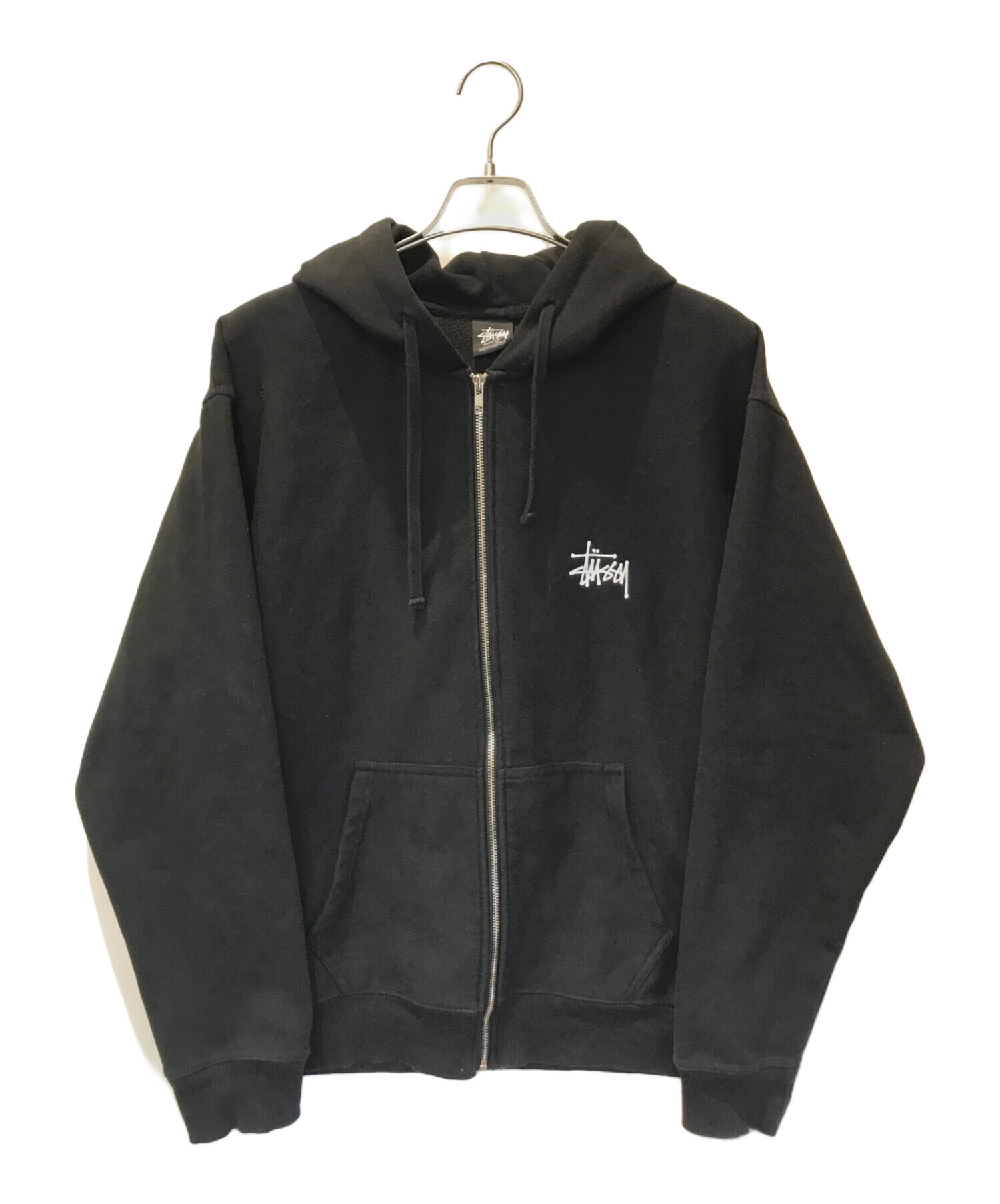 中古・古着通販】stussy (ステューシー) ジップパーカー ブラック サイズ:L｜ブランド・古着通販 トレファク公式【TREFAC  FASHION】スマホサイト