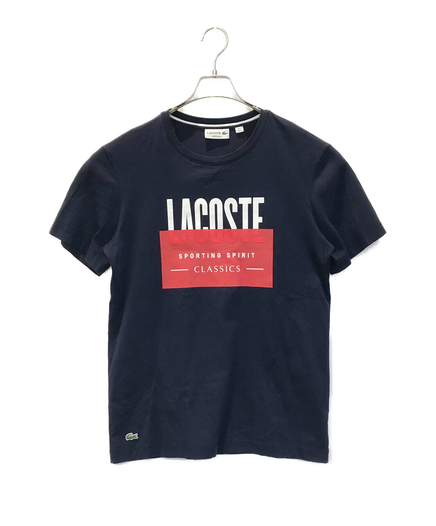 中古・古着通販】LACOSTE (ラコステ) Tシャツ ネイビー サイズ:S｜ブランド・古着通販 トレファク公式【TREFAC  FASHION】スマホサイト