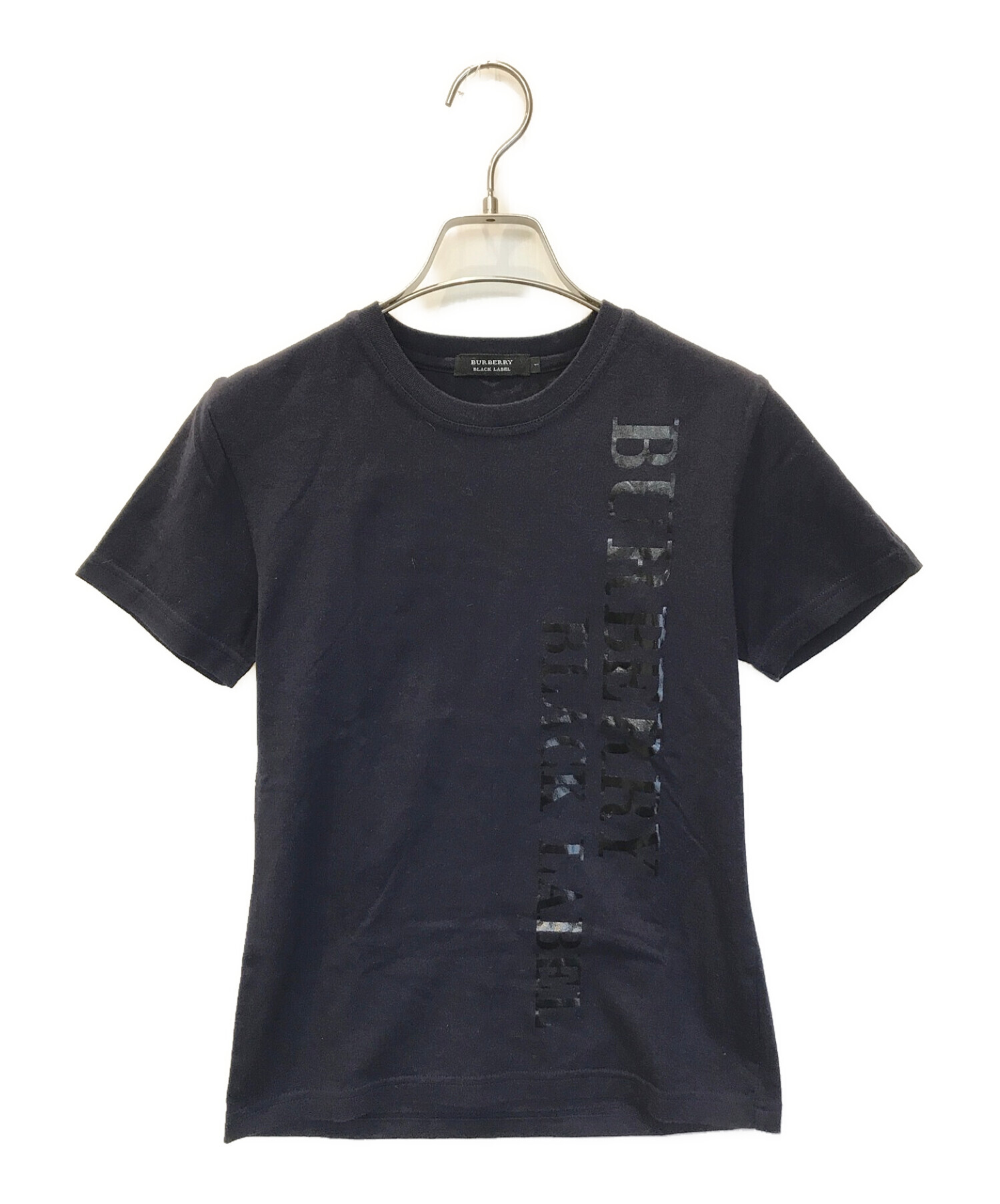 BURBERRY BLACK LABEL (バーバリーブラックレーベル) Tシャツ ネイビー サイズ:1