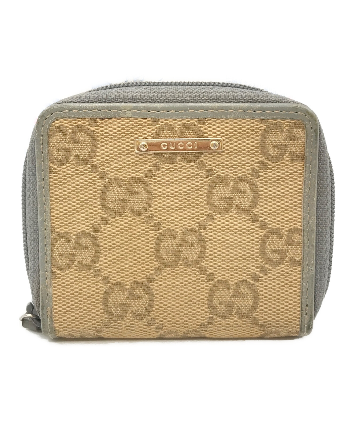 中古・古着通販】GUCCI (グッチ) コインケース ベージュ×グレー｜ブランド・古着通販 トレファク公式【TREFAC FASHION】スマホサイト