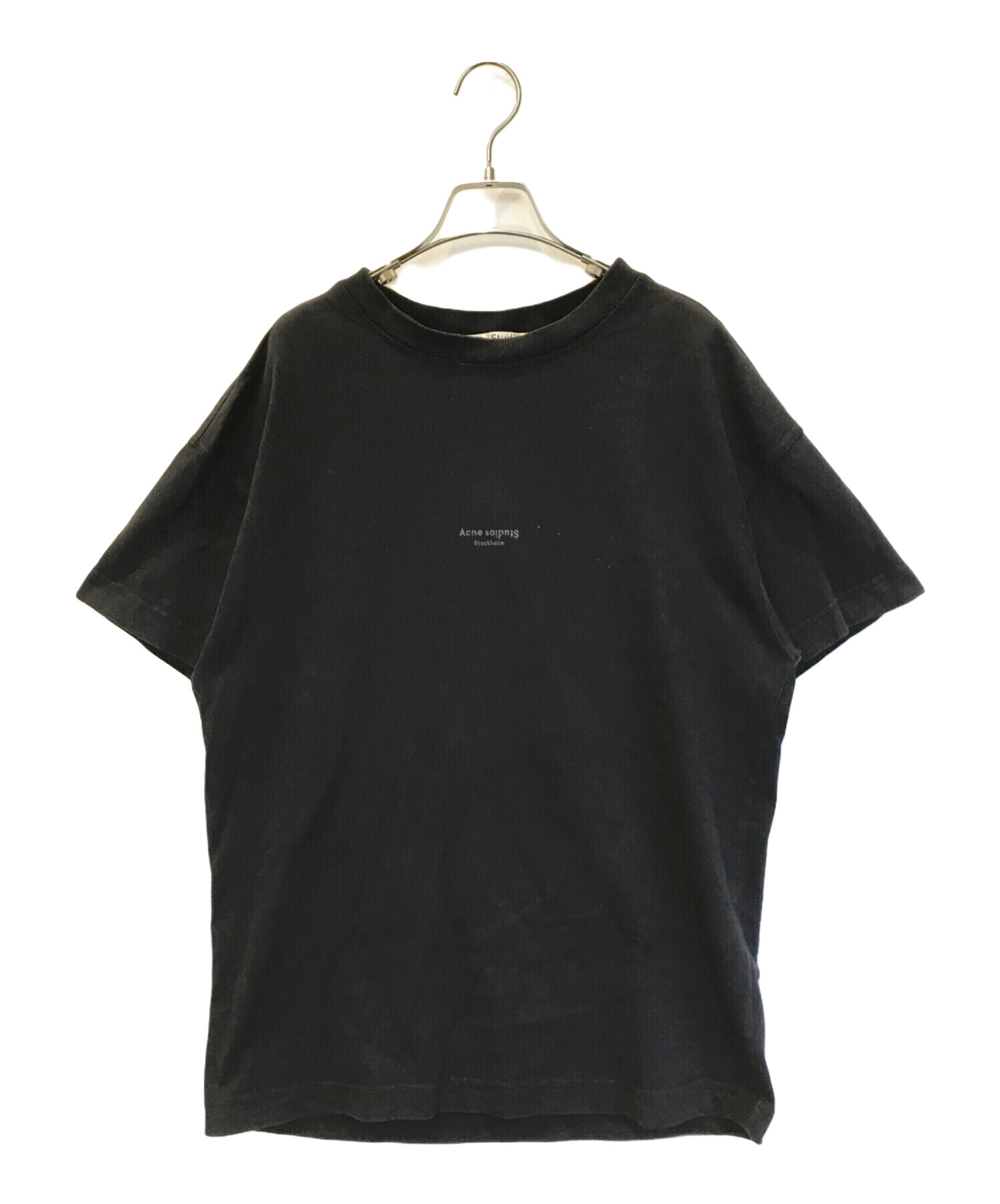 中古・古着通販】Acne studios (アクネ ストゥディオス) スモールロゴオーバーサイズTEE ブラック サイズ:XS｜ブランド・古着通販  トレファク公式【TREFAC FASHION】スマホサイト