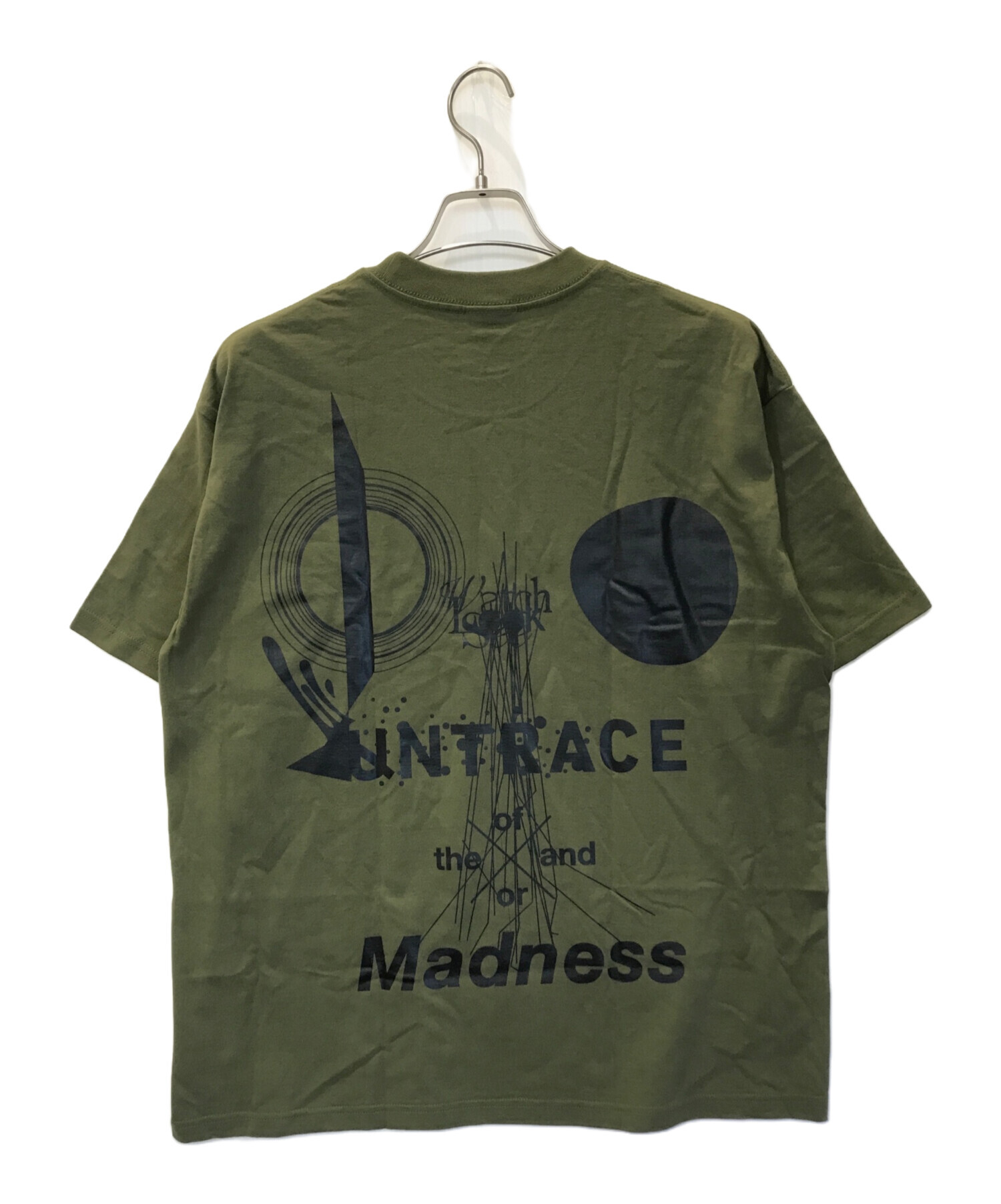 UNTRACE (アントレース) ロゴTシャツ オリーブ サイズ:M