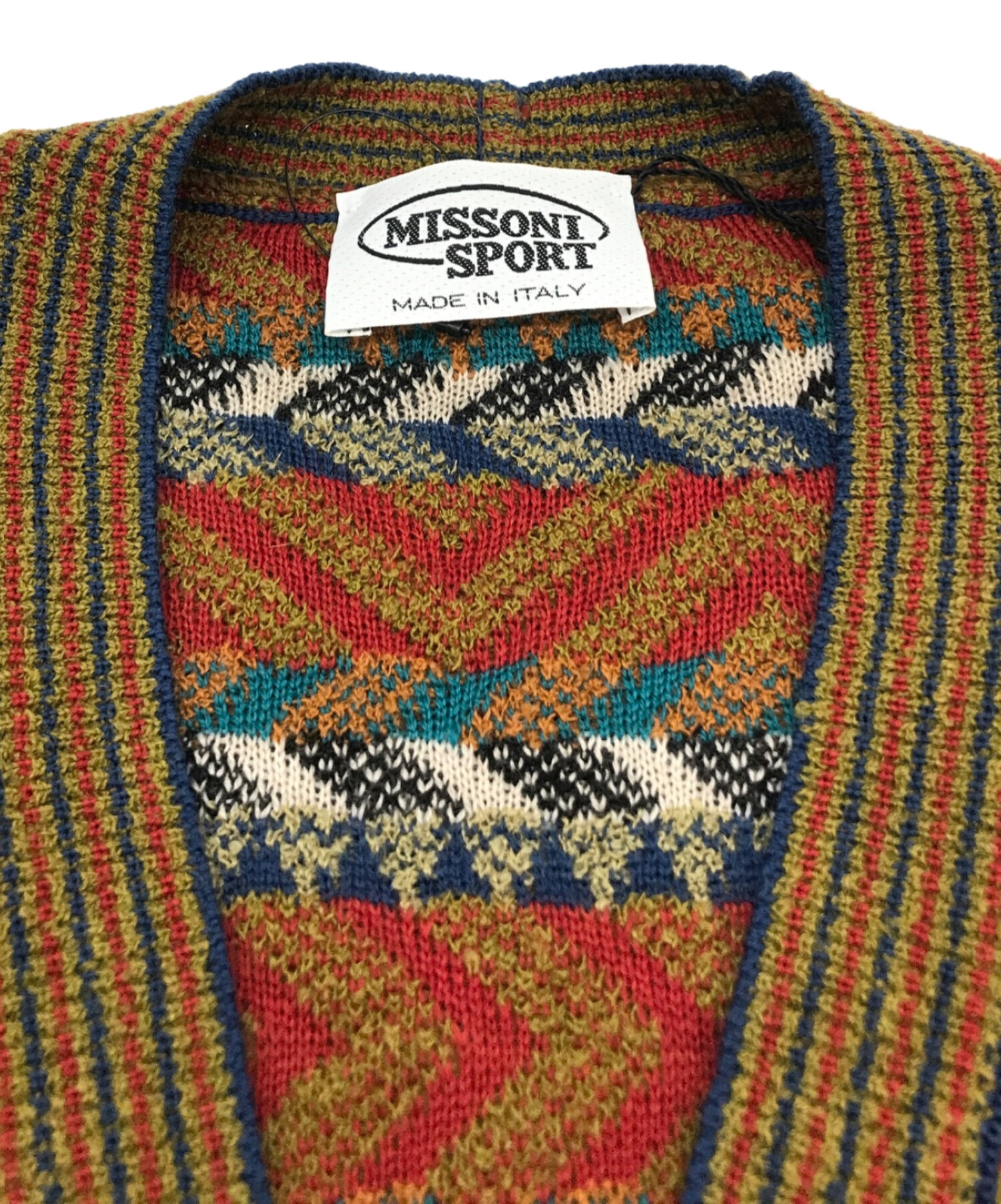 missoni sports (ミッソーニスポーツ) カーディガン マルチカラー サイズ:M 未使用品