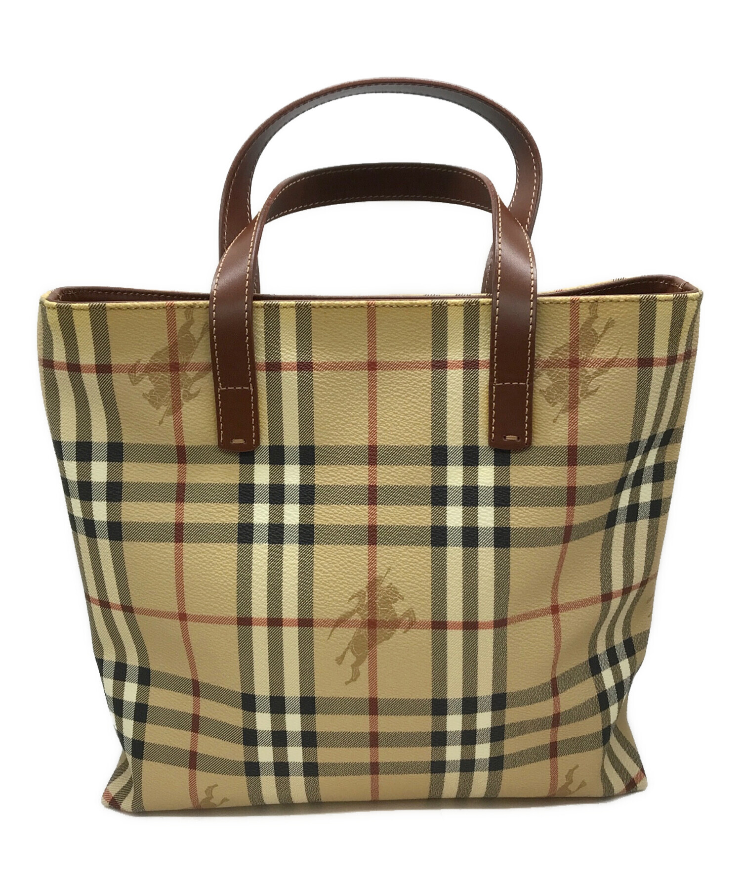 中古・古着通販】BURBERRY LONDON (バーバリーロンドン) PVCミニハンドバッグ ベージュ｜ブランド・古着通販  トレファク公式【TREFAC FASHION】スマホサイト