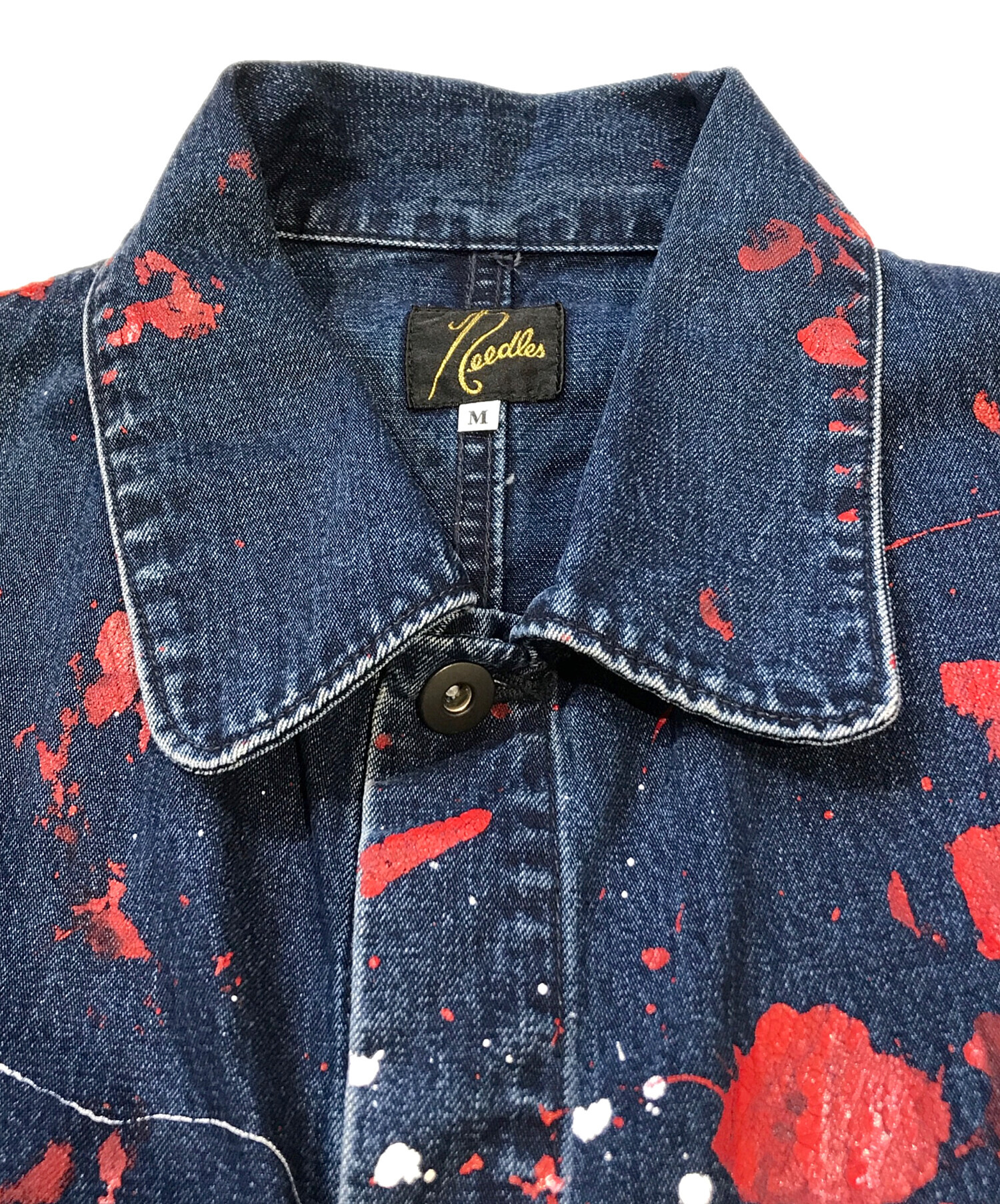 中古・古着通販】Needles (ニードルズ) D.N.COVERALL 10oz Denim Paint FK121 インディゴ  サイズ:M｜ブランド・古着通販 トレファク公式【TREFAC FASHION】スマホサイト