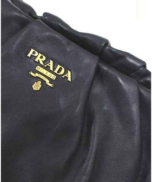 PRADA (プラダ) ナッパレザーチェーンショルダーバッグ ブラック