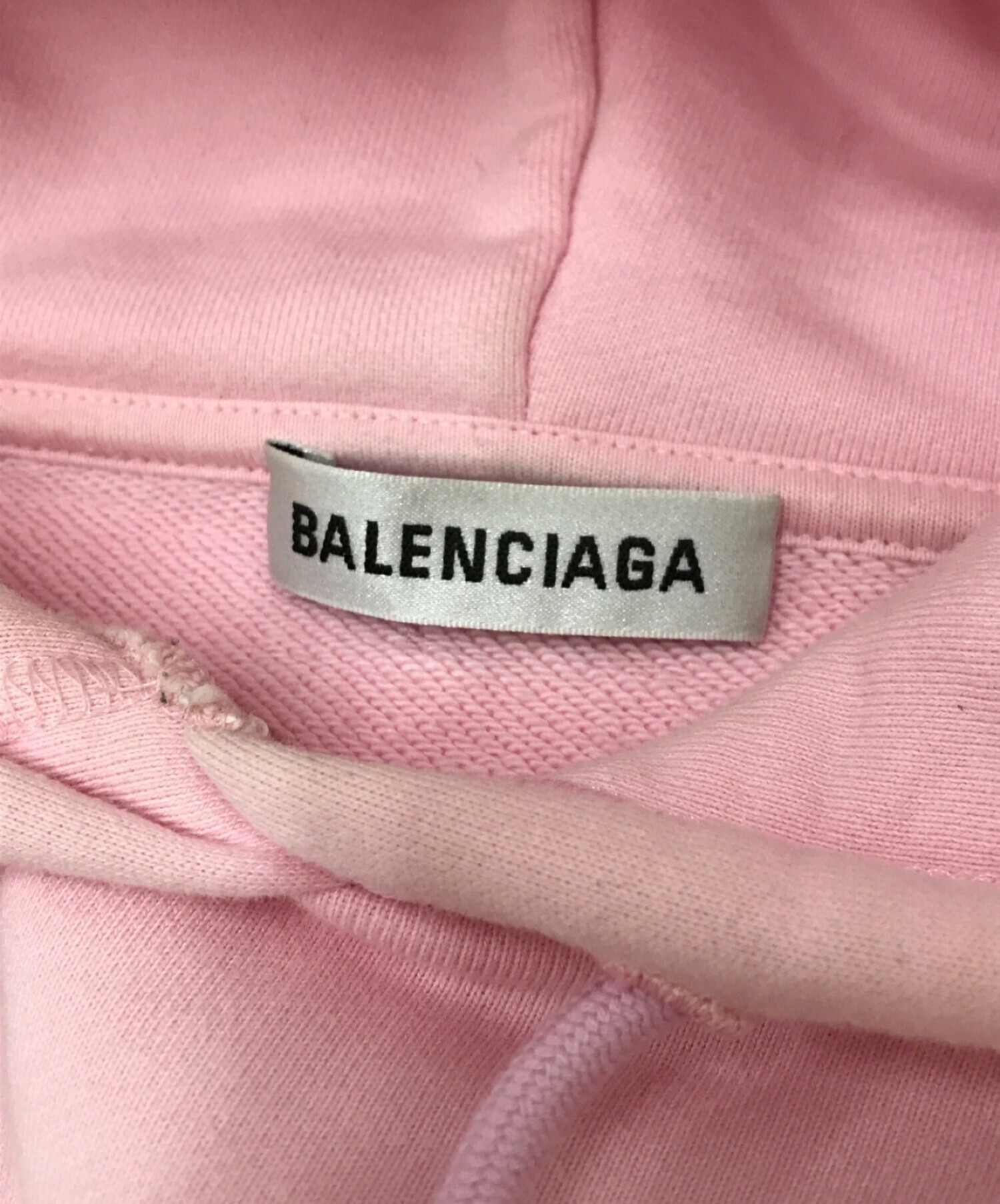 BALENCIAGA (バレンシアガ) CREWミディアムフィットフーディー ピンク サイズ:XS