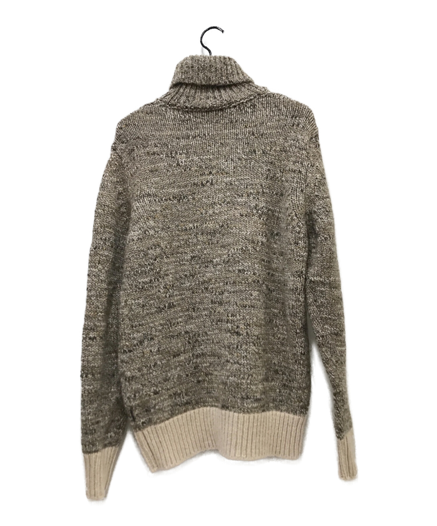 MONCLER (モンクレール) MAGLIONE TRICO タートルネックニット ベージュ サイズ:L