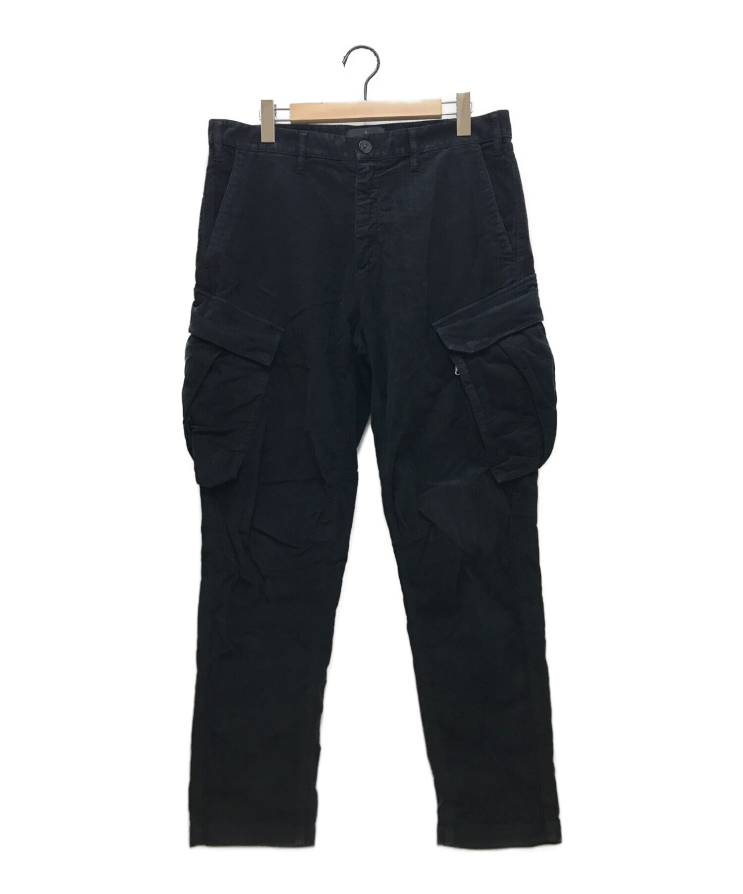 STONE ISLAND (ストーンアイランド) MOLESKIN CARGO PANT ブラック サイズ:50