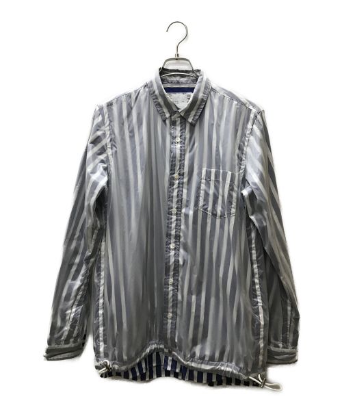 中古・古着通販】sacai (サカイ) ナイロンシャツジャケット ブルー