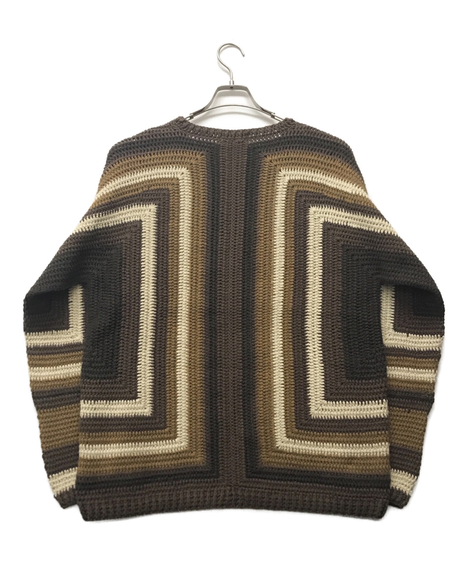 Supreme (シュプリーム) Hand Crocheted Sweater ブラウン サイズ:XL