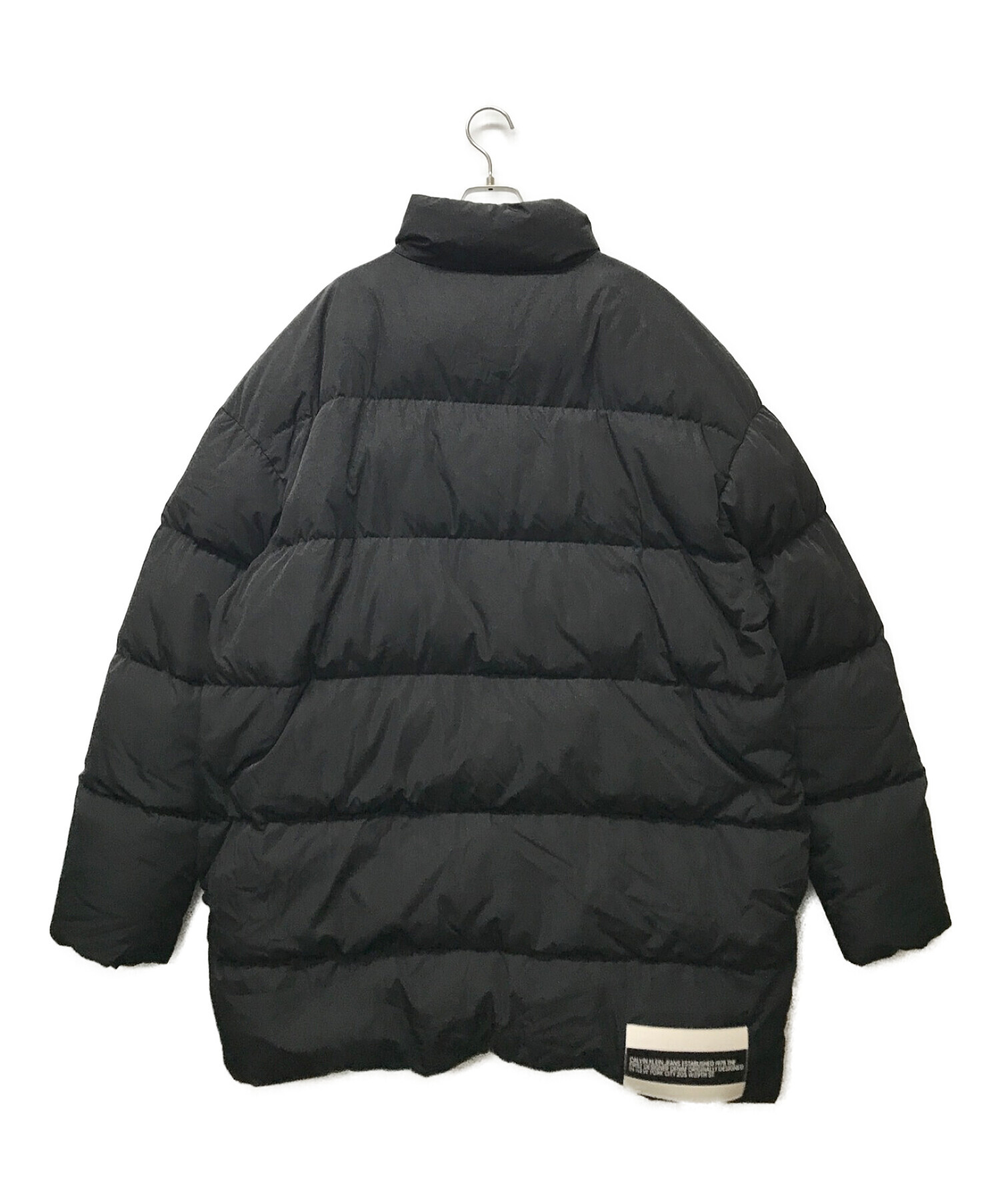 Calvin Klein (カルバンクライン) ロングダウンジャケット ブラック サイズ:L