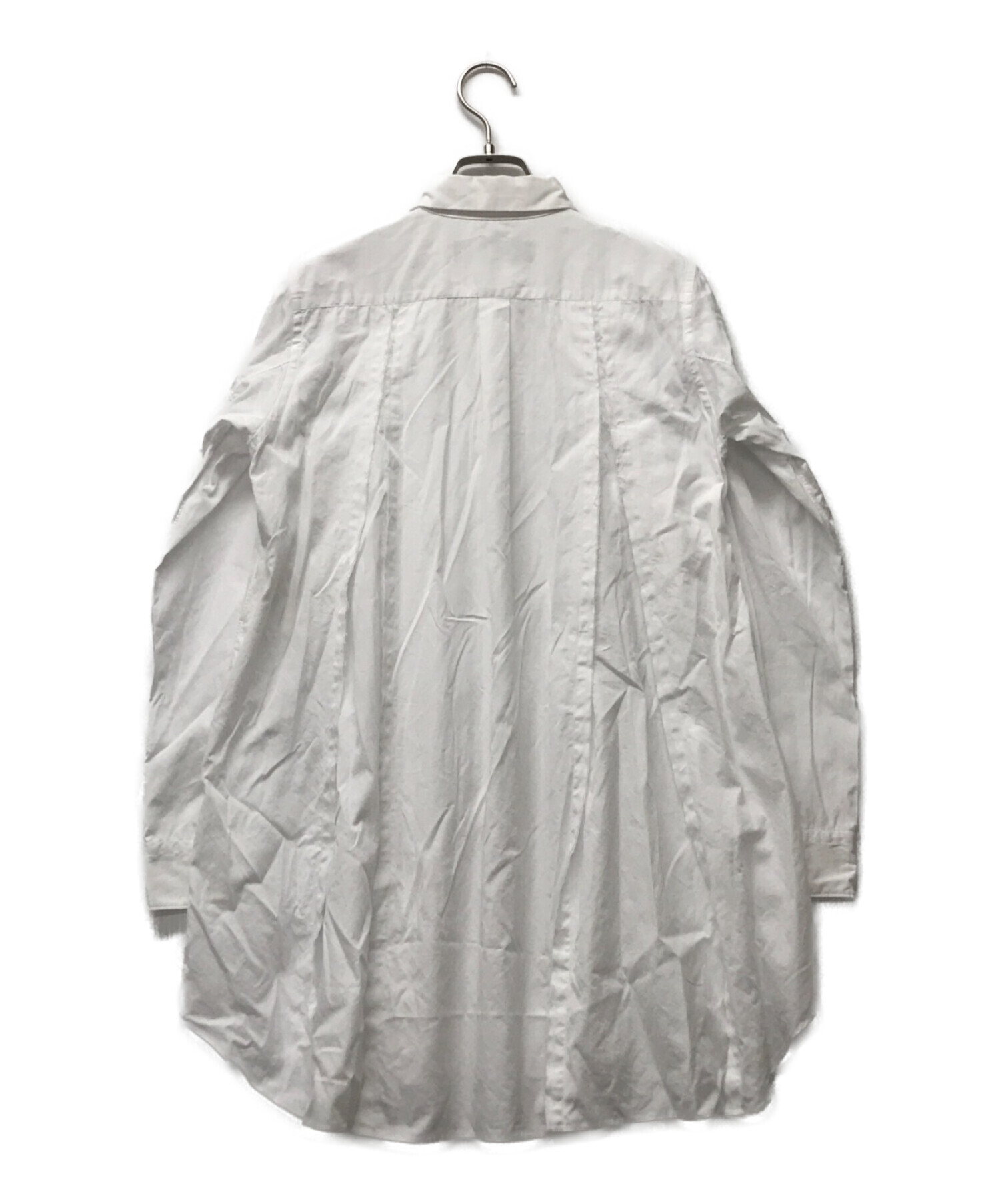 BLACK COMME des GARCONS (ブラックコムデギャルソン) ロングシャツ ホワイト サイズ:XS