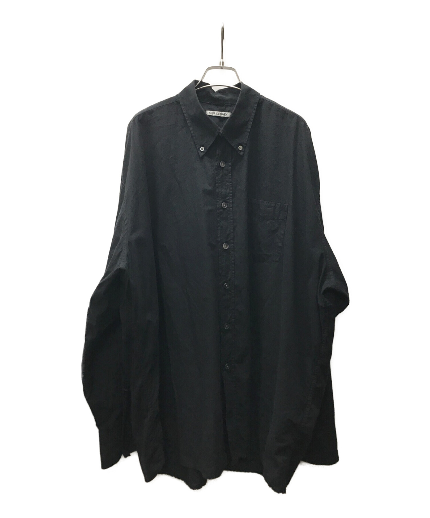 OUR LEGACY (アワーレガシー) BORROWED BD SHIRT BLACK VOILE ブラック サイズ:48