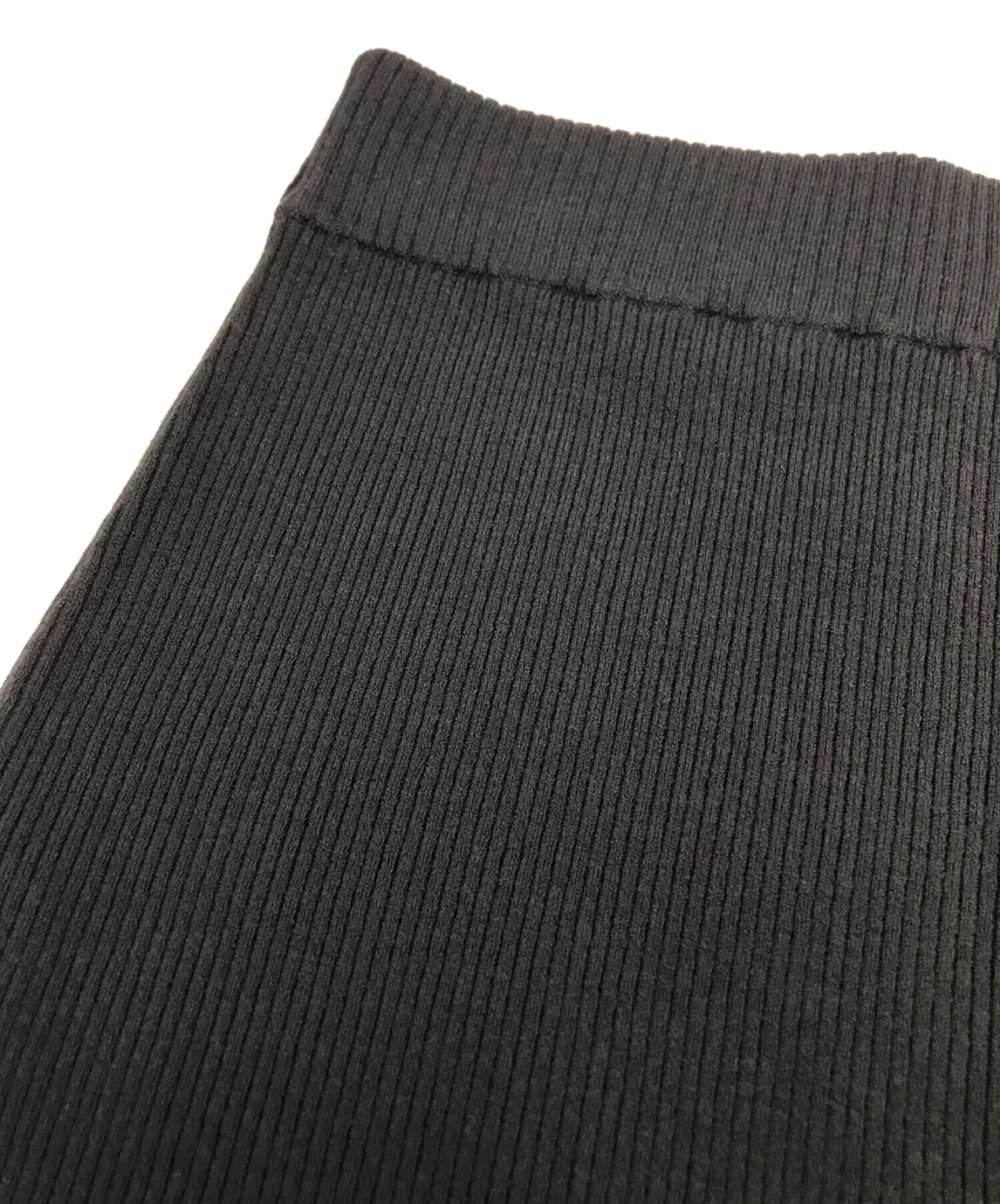 AP STUDIO (エーピーストゥディオ) Stretch Wool リブスカート カーキ サイズ:表記なし