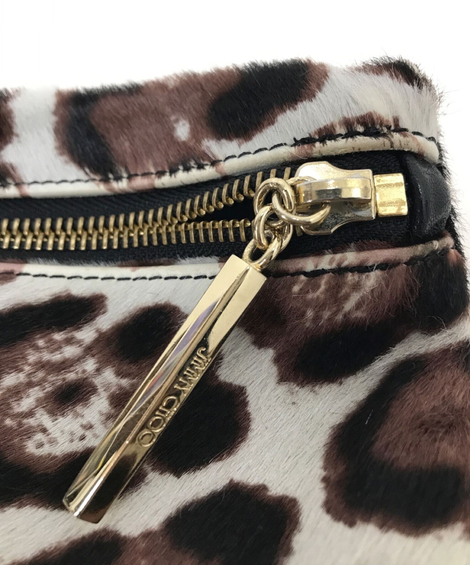 中古・古着通販】JIMMY CHOO (ジミーチュウ) クラッチバッグ ブラウン