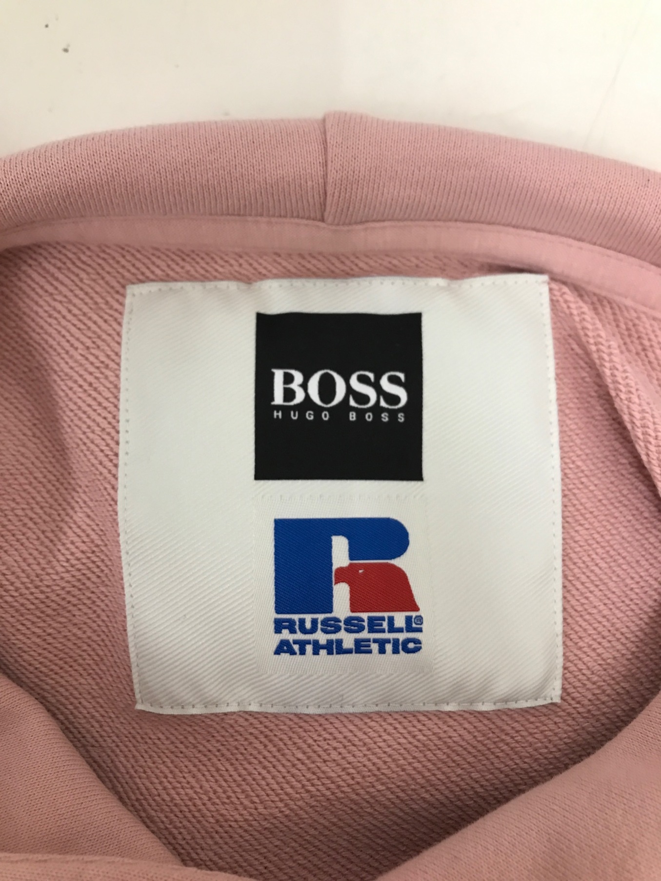 HUGOBOSS×RUSSELL ATHLETIC (ヒューゴボス×ラッセルアスレティック) パーカー ピンク サイズ:表記なし