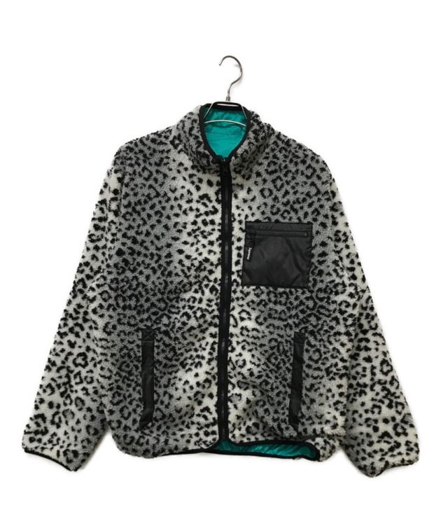 中古・古着通販】SUPREME (シュプリーム) Leopard Fleece Reversible Jacket グリーン×グレー  サイズ:XL｜ブランド・古着通販 トレファク公式【TREFAC FASHION】スマホサイト