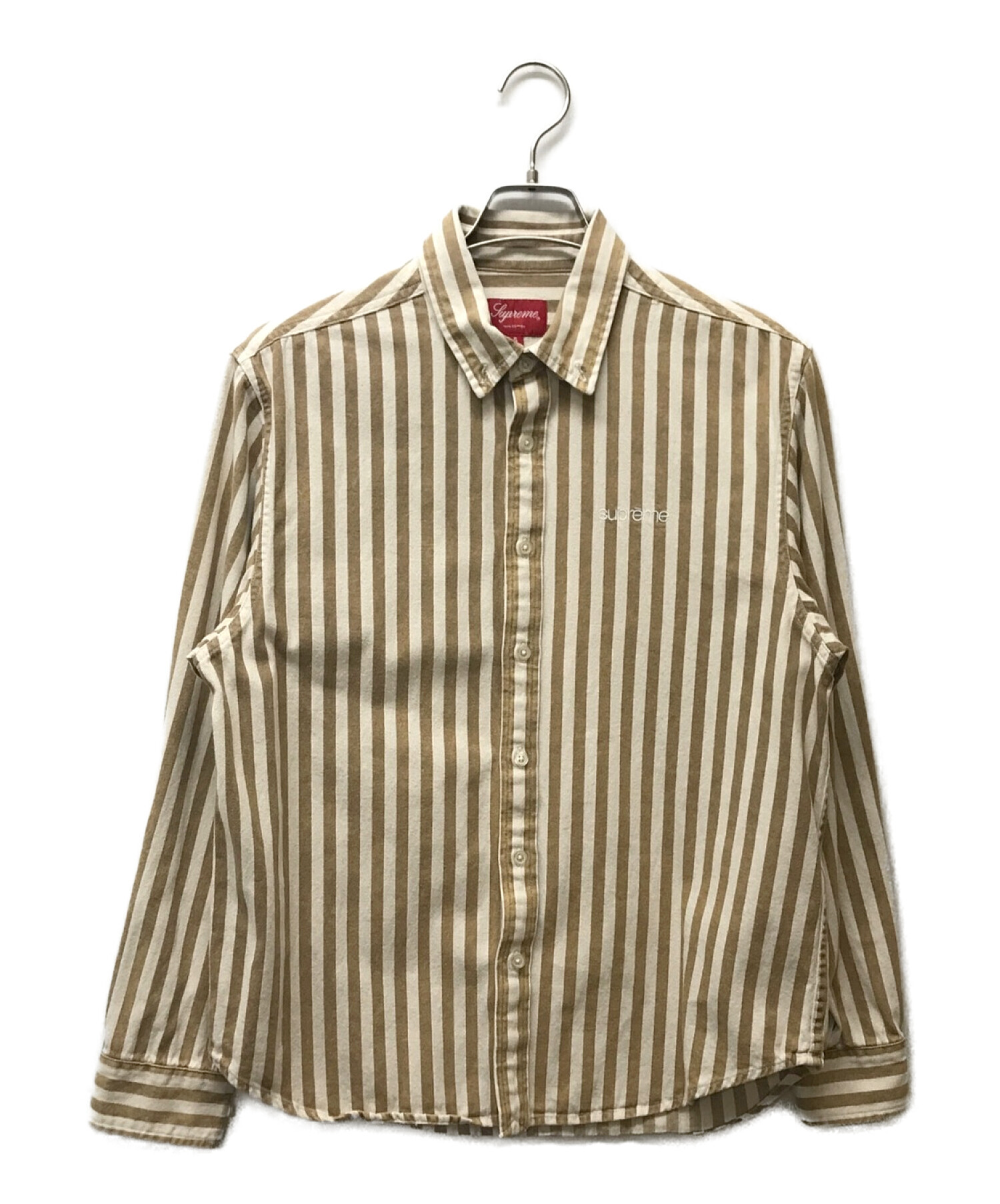 中古・古着通販】SUPREME (シュプリーム) Denim Shirt Tan Stripe ...