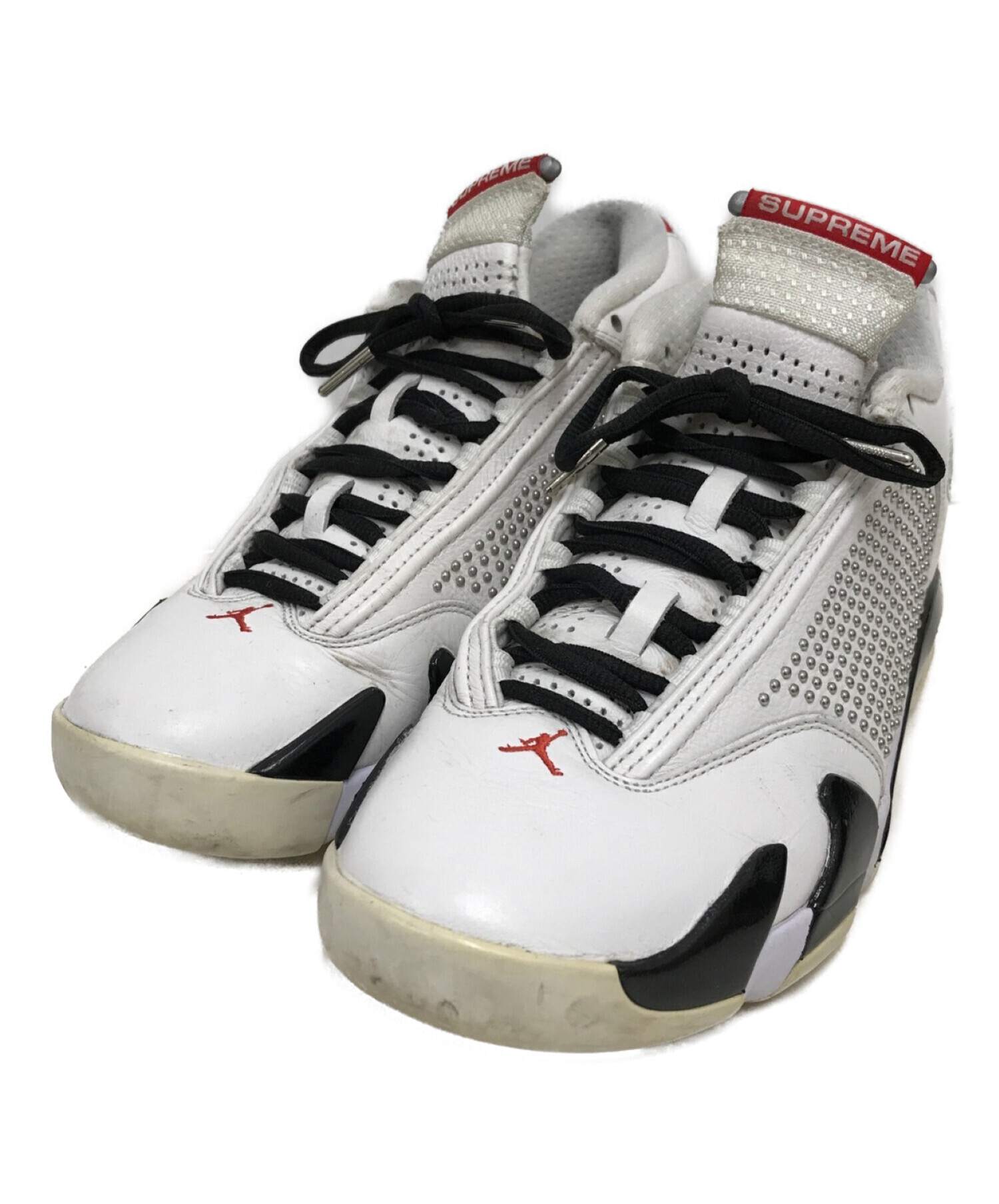 SUPREME×NIKE (シュプリーム×ナイキ) AIR JORDAN 14 RETRO S ホワイト×レッド サイズ:27cm