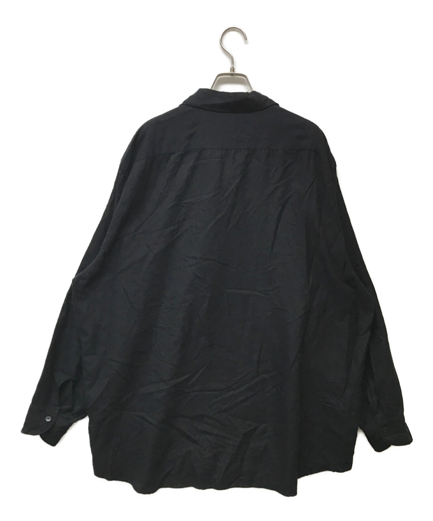 COMOLI (コモリ) シルクネルスキッパーシャツ ネイビー サイズ:3
