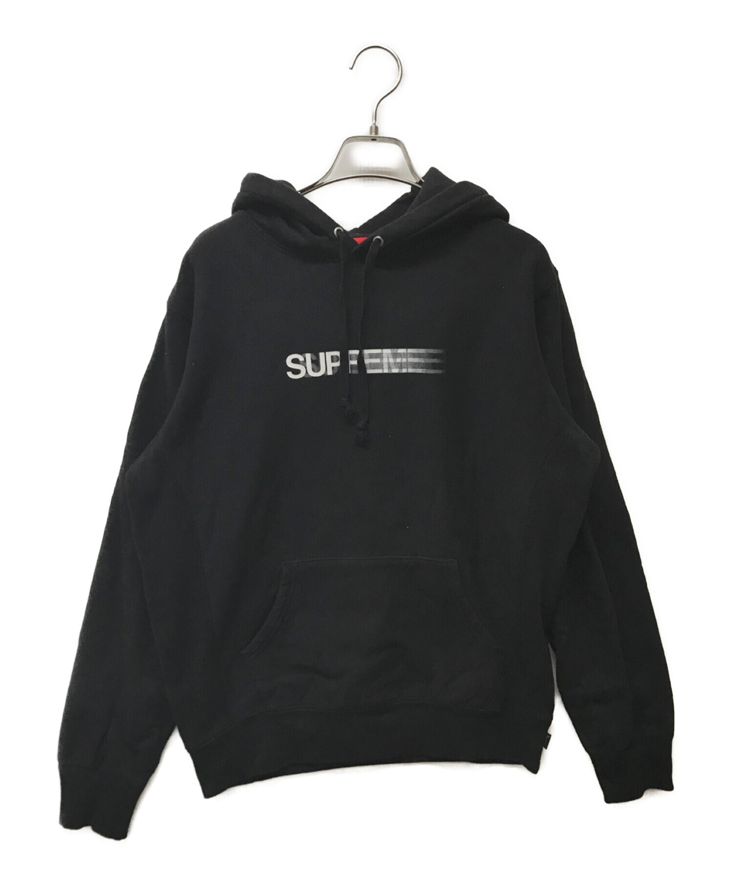 S Black ☆ Motion Logo Hooded Sweatshirt