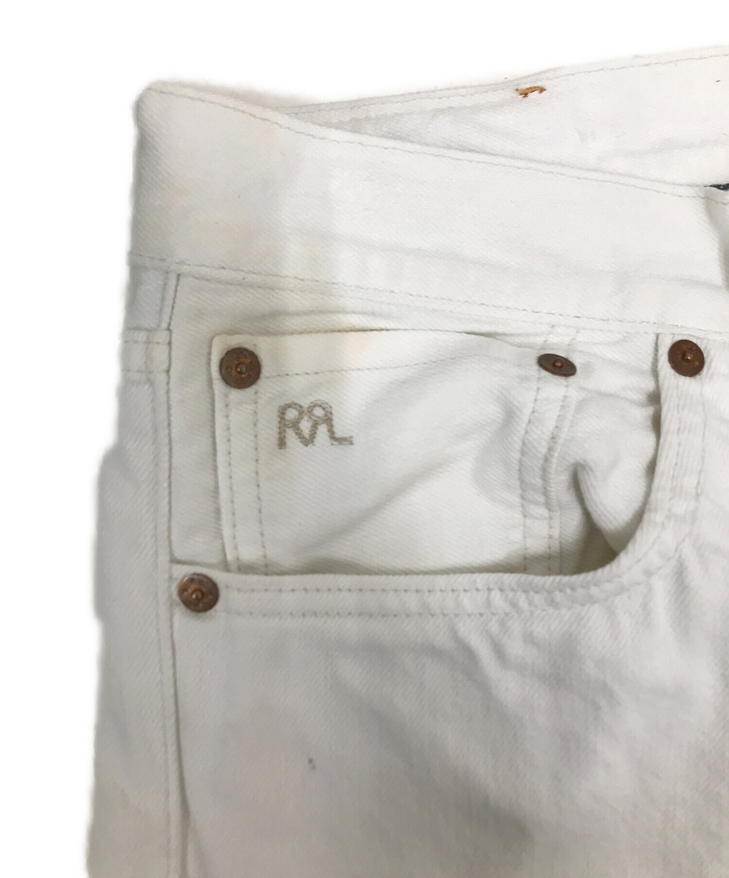 中古・古着通販】RRL (ダブルアールエル) パンツ ホワイト サイズ:W34