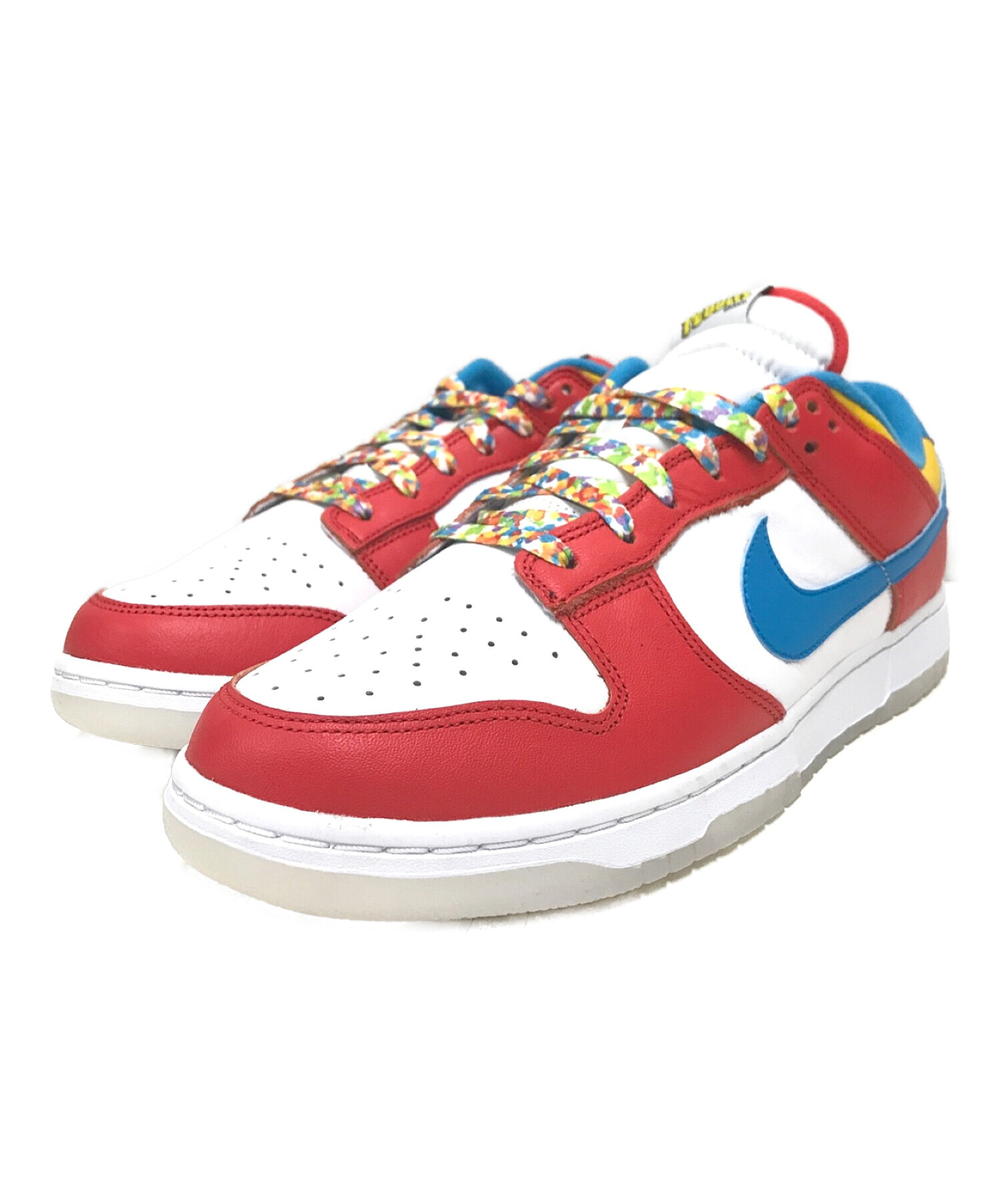 NIKE (ナイキ) FRUiTY PEBBLES? (フルーティーペブルス) ダンクロー QS レッド サイズ:us9 未使用品