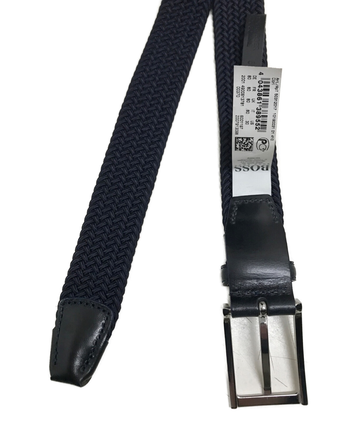 中古・古着通販】HUGO BOSS (ヒューゴ ボス) ベルト ネイビー 未使用品