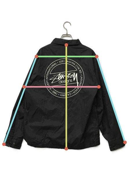 中古・古着通販】stussy (ステューシー) コーチジャケット ブラック サイズ:M｜ブランド・古着通販 トレファク公式【TREFAC  FASHION】スマホサイト