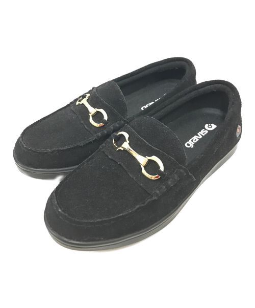 【中古・古着通販】GRAVIS (グラビス) ローファー ブラック