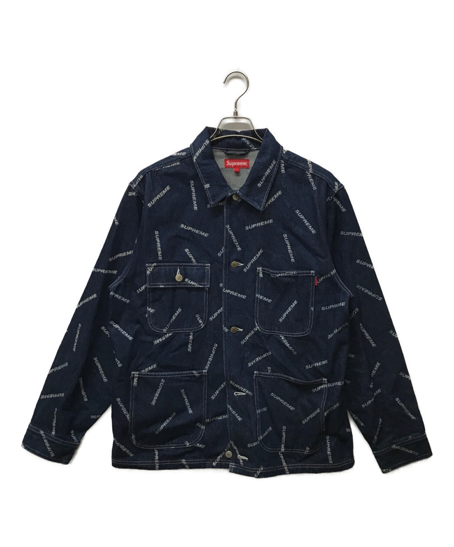 中古・古着通販】Supreme (シュプリーム) Denim Logo Chore Coat