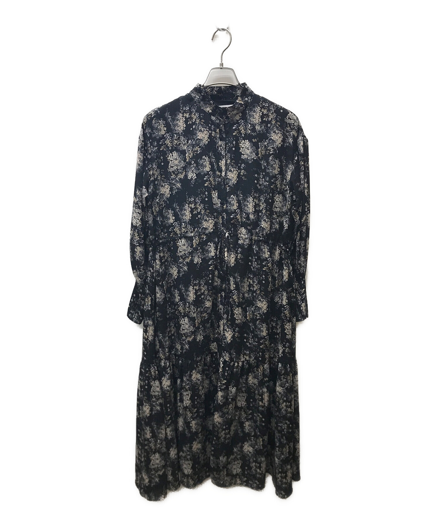 Ameri (アメリ) GIULIA DRAWSTRING SHIRT DRESS ブラック サイズ:F