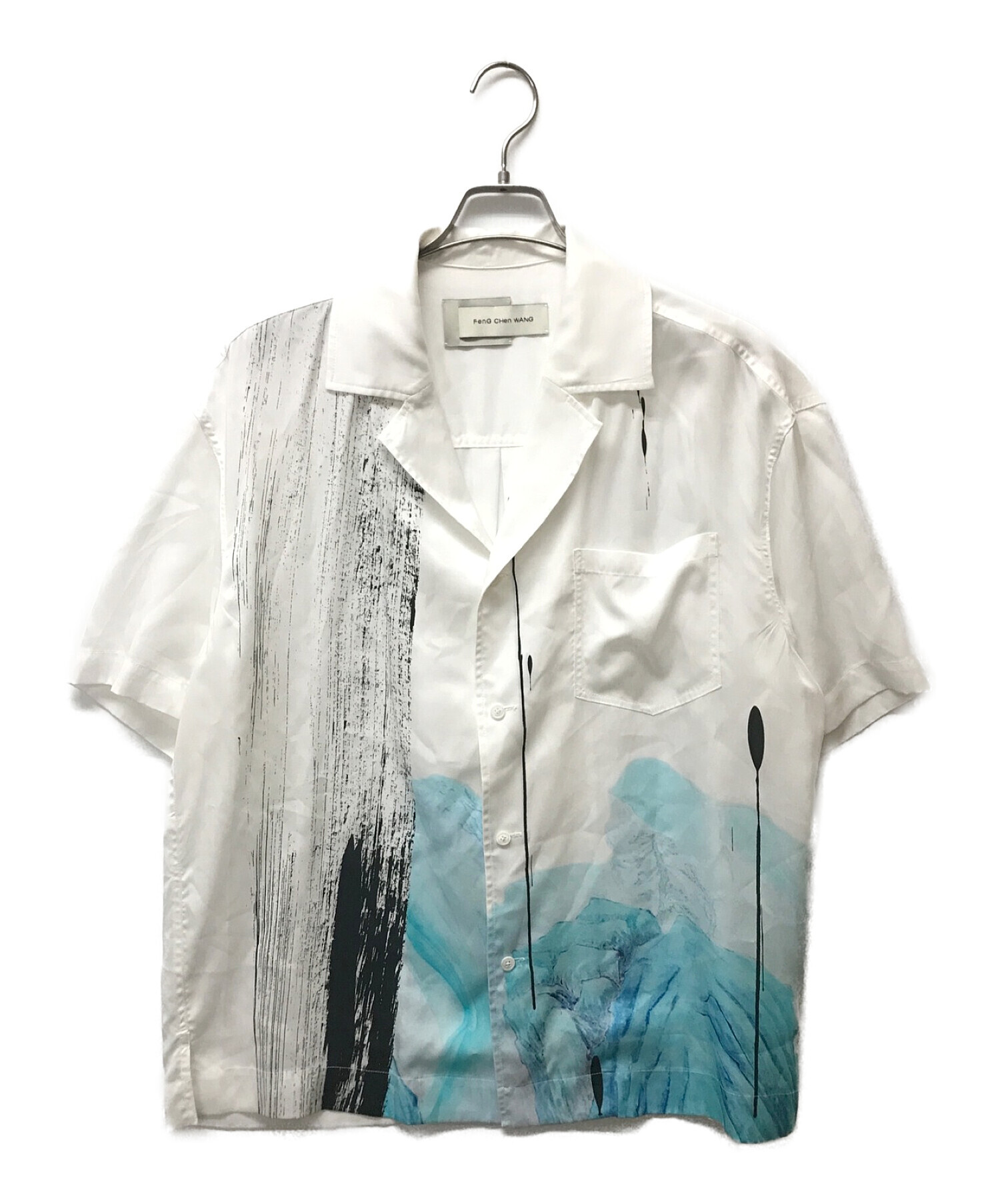 feng chen wang フェンチェンワン shirts ニット L ブルー - メンズ