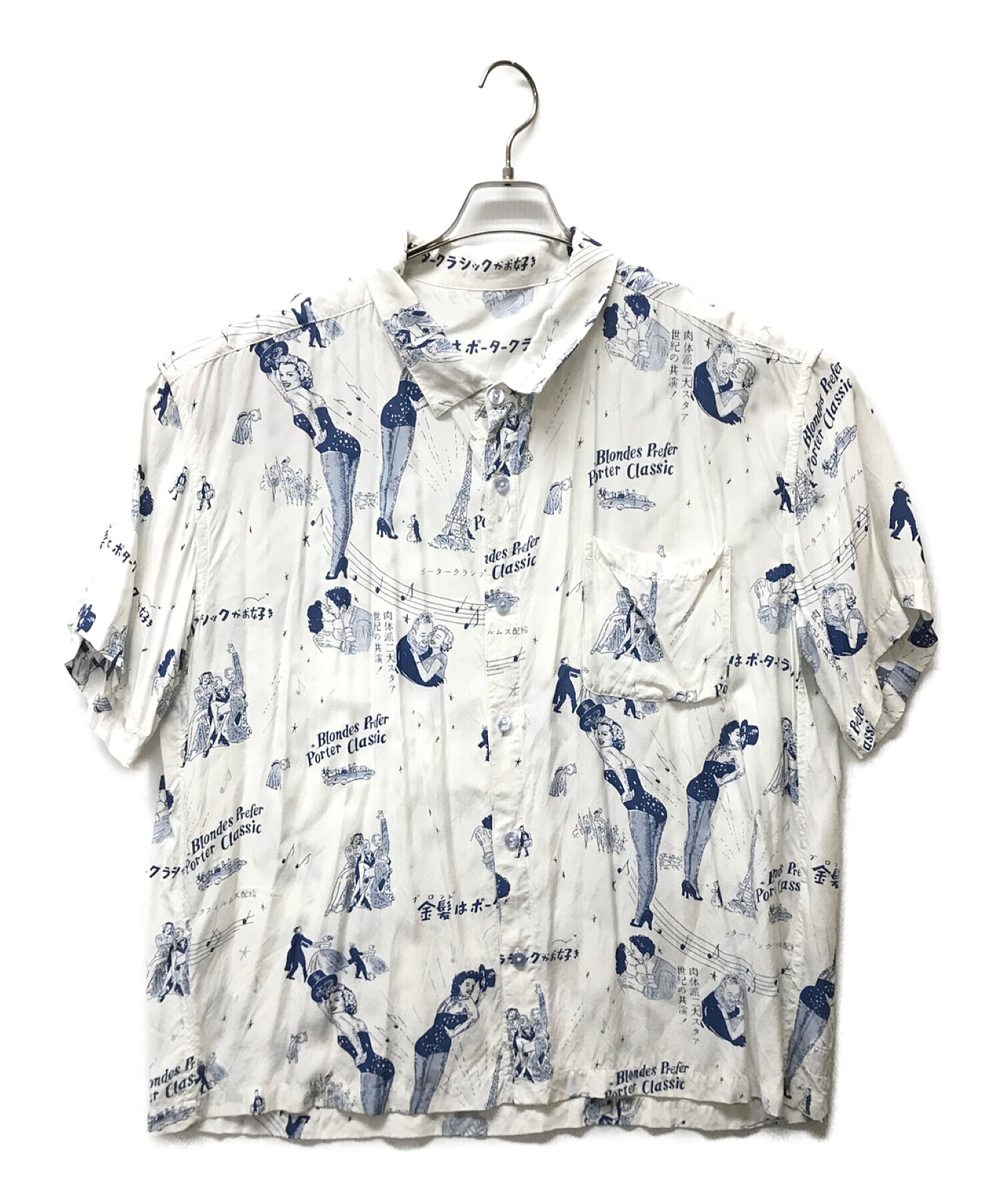 Porter Classic (ポータークラシック) BLONDES PREFER PC ALOHA SHIRT ブルー サイズ:XL