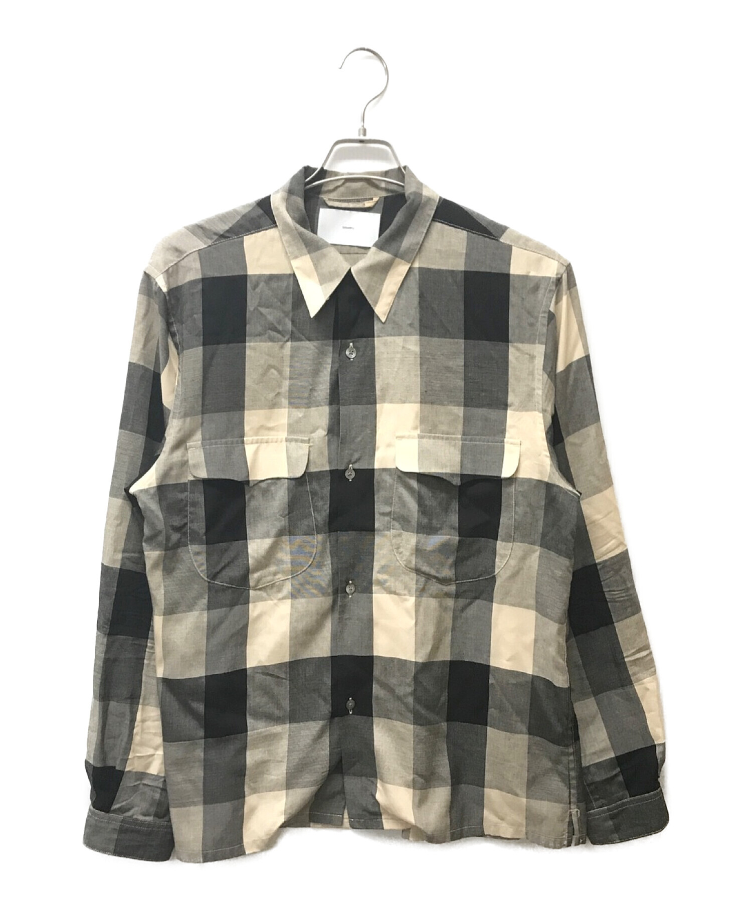 SUGARHILL (シュガーヒル) BLOCK CHECKオンブレチェックシャツ ベージュ サイズ:M