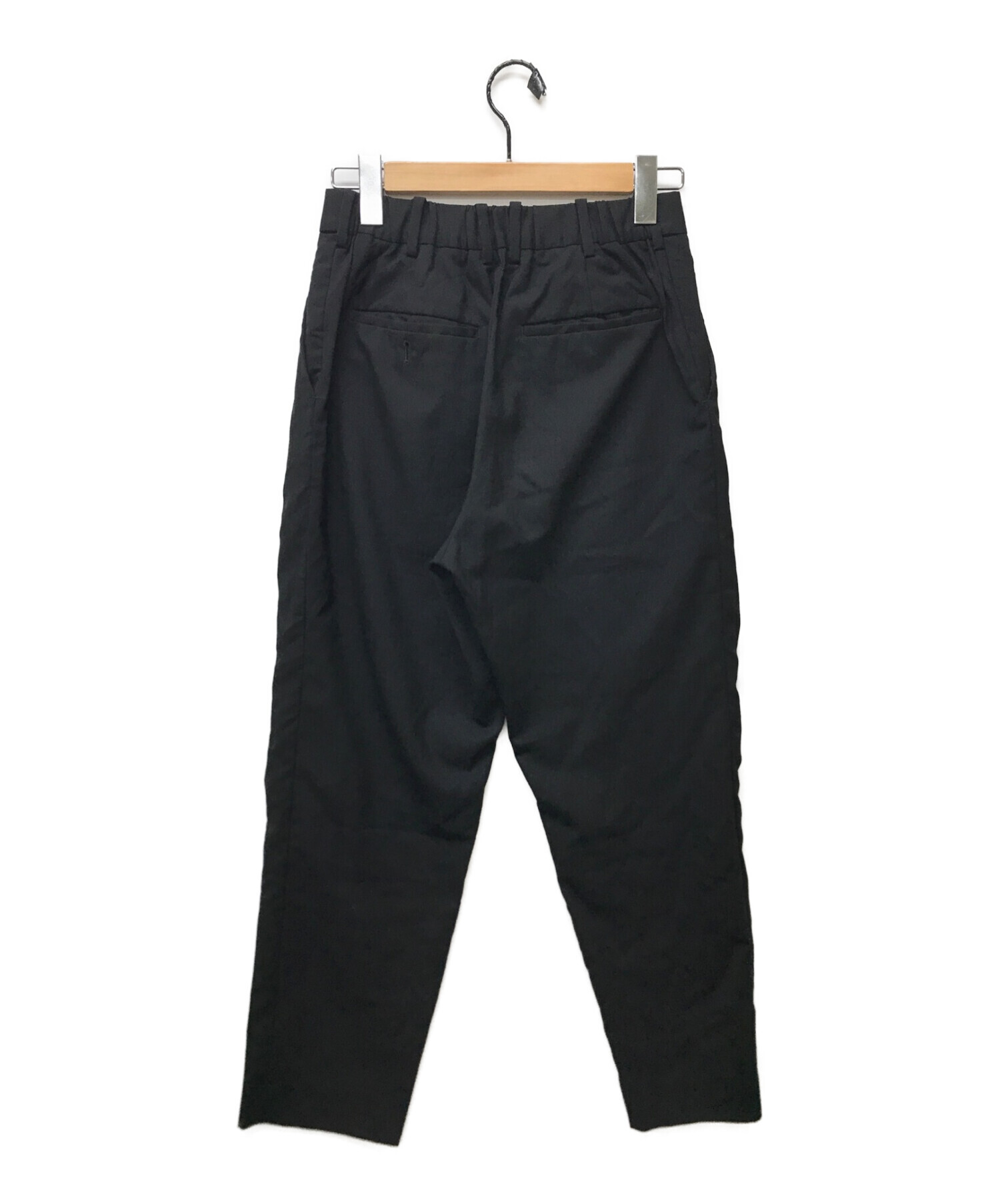 MARKAWARE (マーカウェア) PEGTOP TROUSERS ペグトップ トラウザー ブラック サイズ:SIZE 1