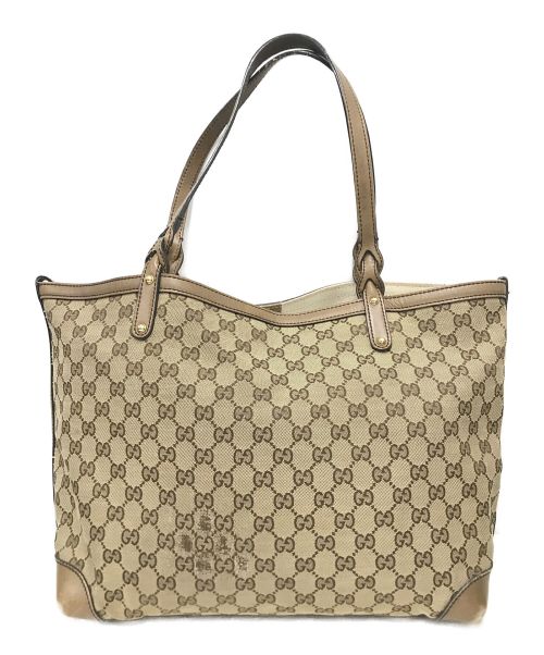 中古・古着通販】GUCCI (グッチ) キャンバストートバッグ ブラウン