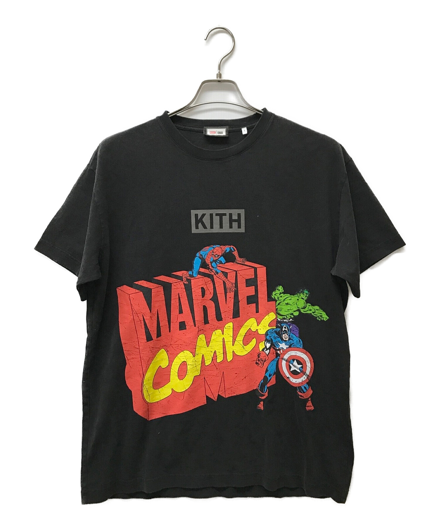 キス KITH × スパイダーマン コラボ 22SS Tシャツ コミック付 XL