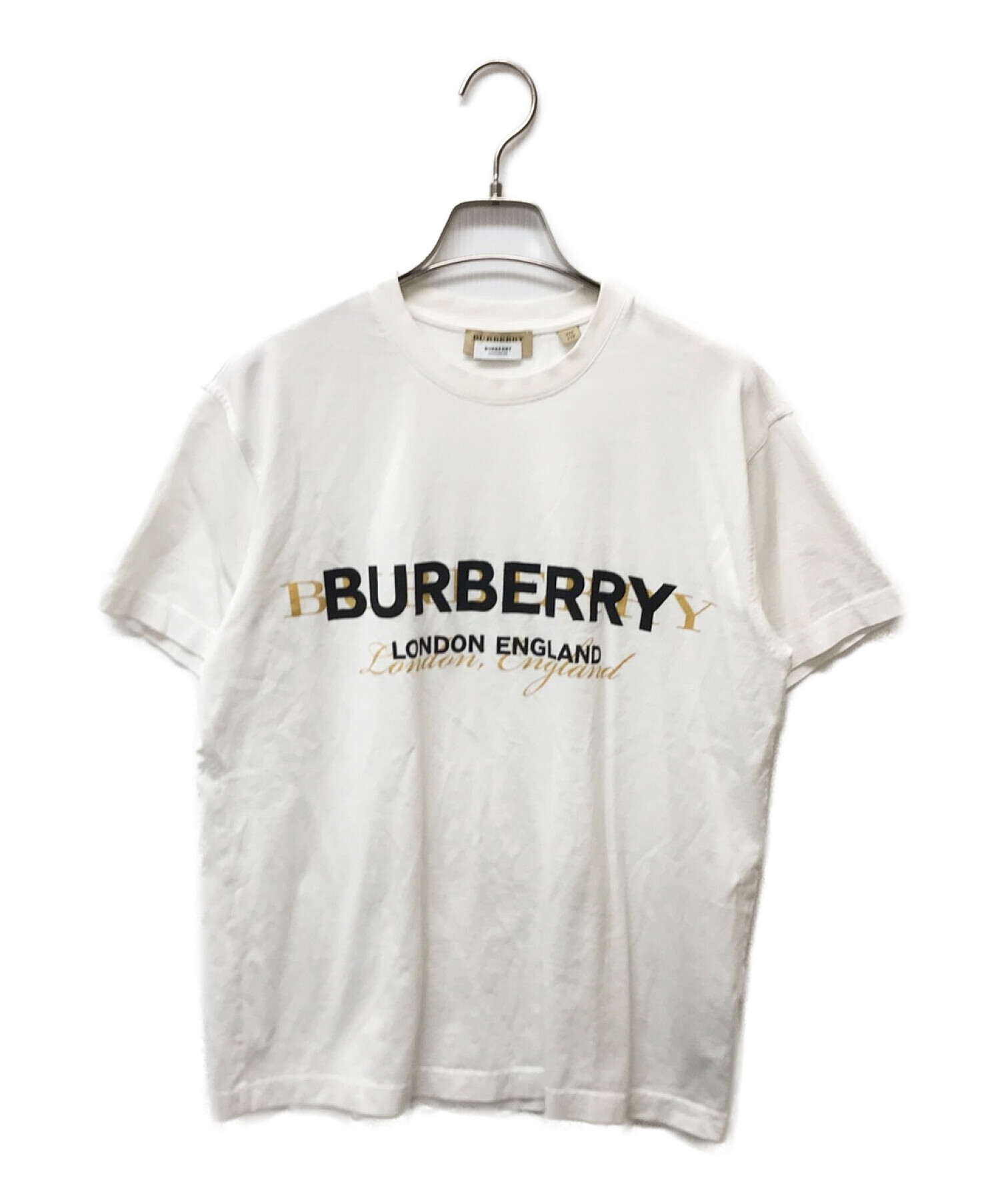 中古・古着通販】BURBERRY (バーバリー) ダブルロゴプリントTシャツ