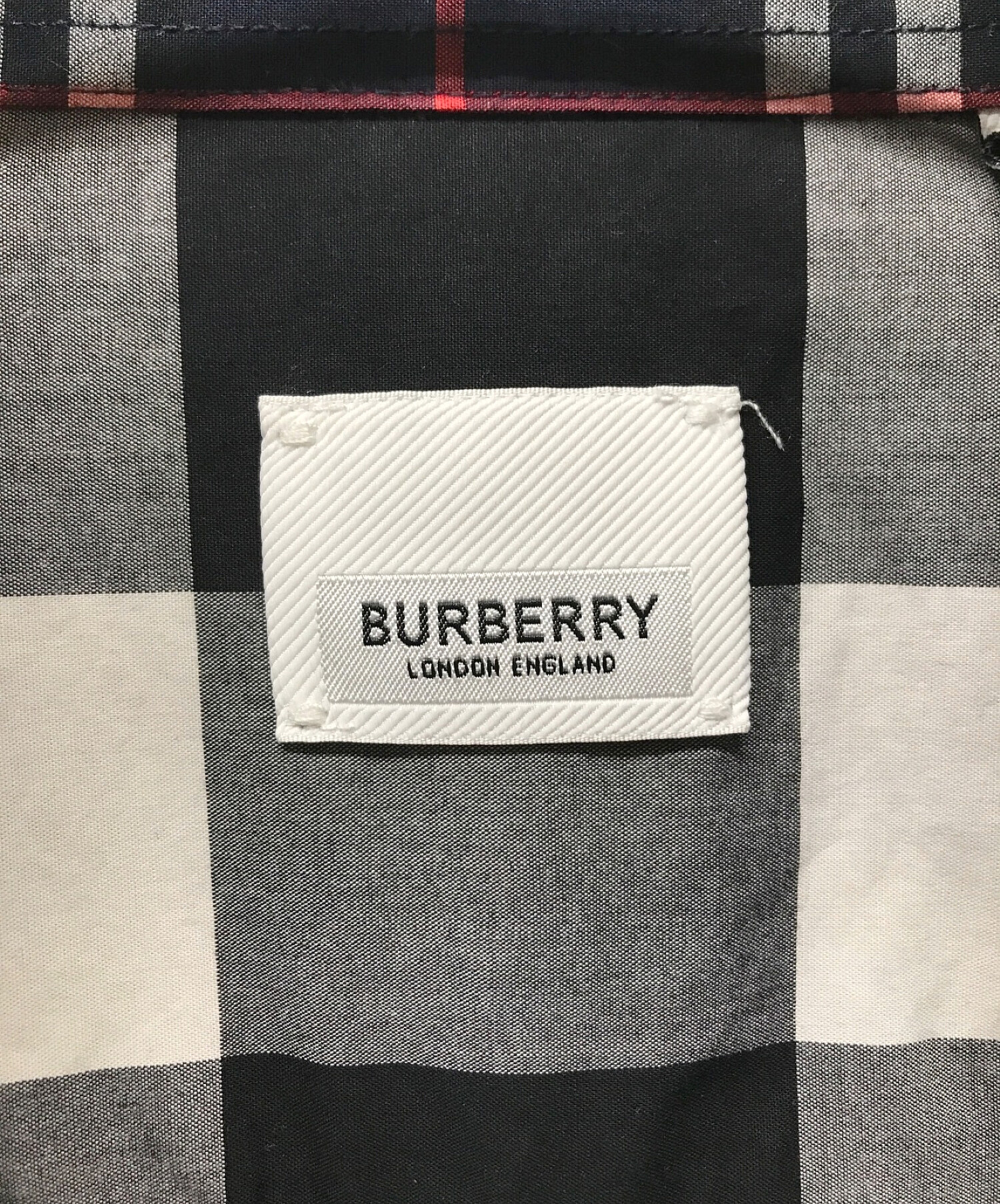 BURBERRY LONDON (バーバリー ロンドン) ノバチェックシャツ ネイビー サイズ:表記なし