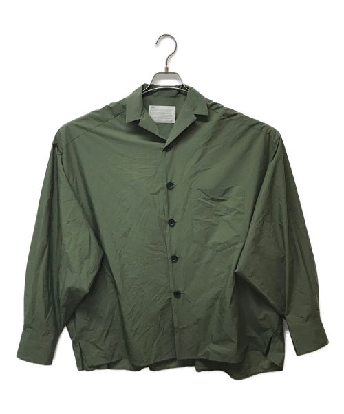 KOLOR (カラー) ナイロンオープンカラーシャツ グリーン サイズ:2