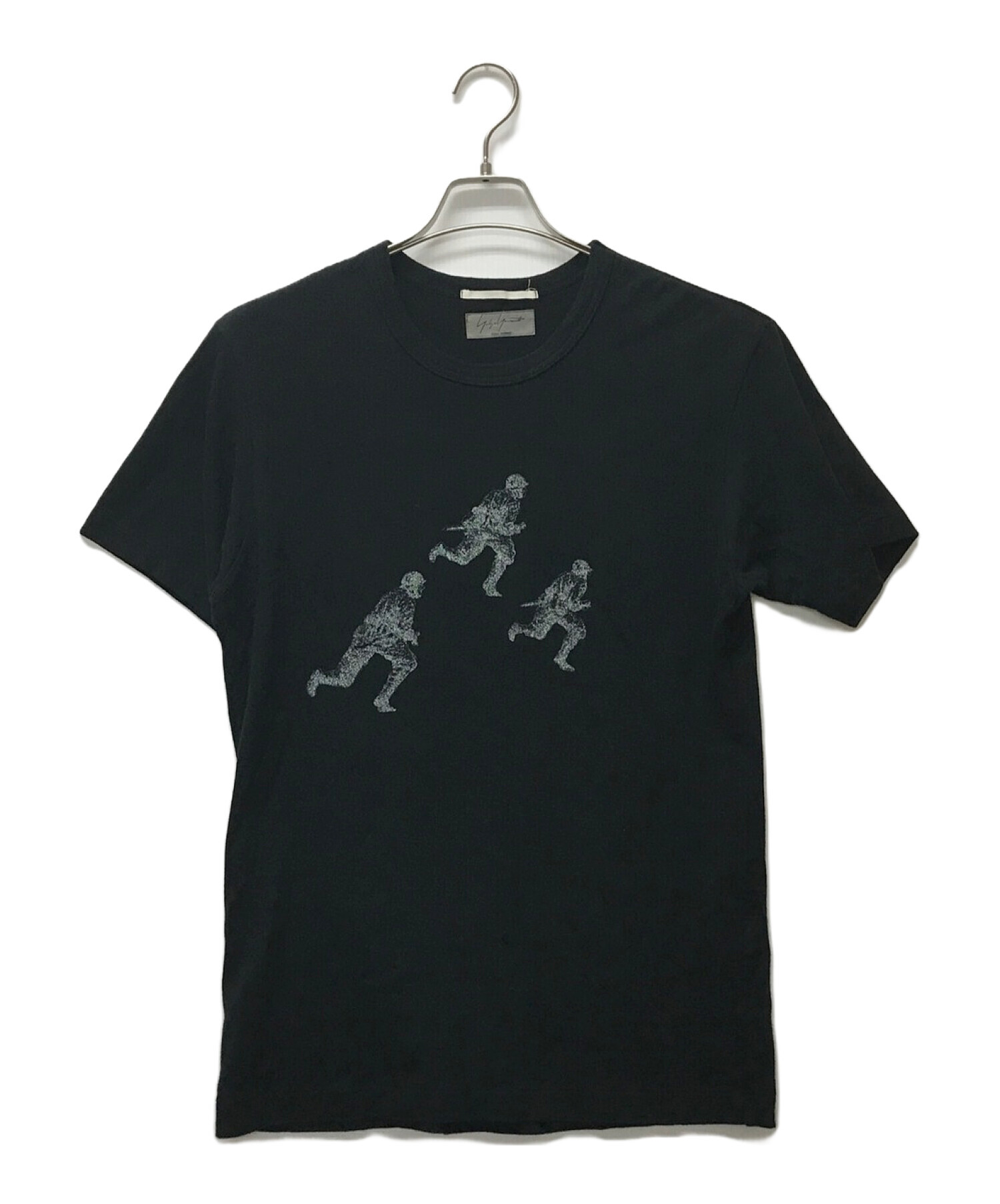 Yohji Yamamoto pour homme (ヨウジヤマモト プールオム) コラボプリントTシャツ ブラック サイズ:3