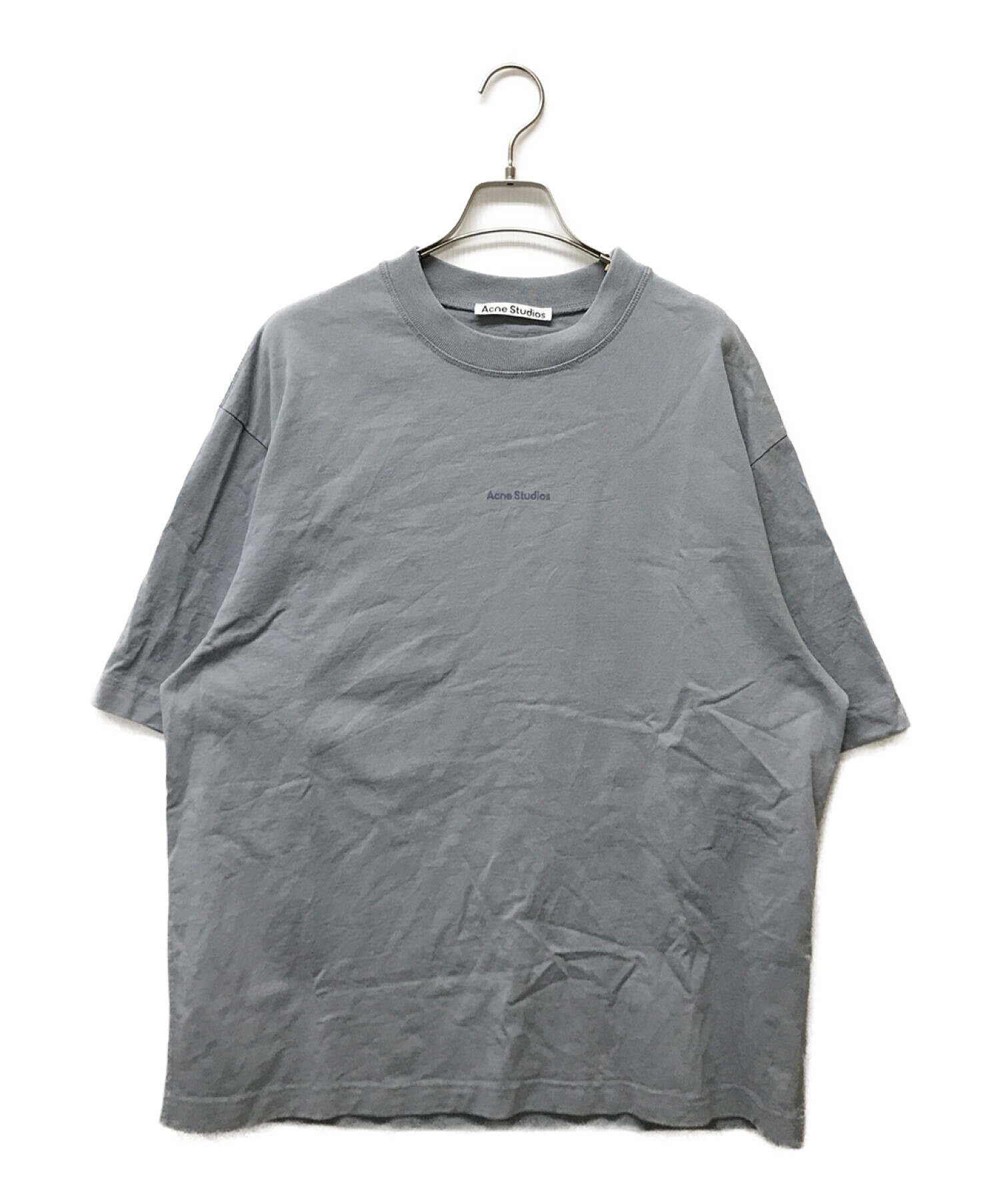 Acne studios (アクネストゥディオス) ロゴTシャツ グレー サイズ:L